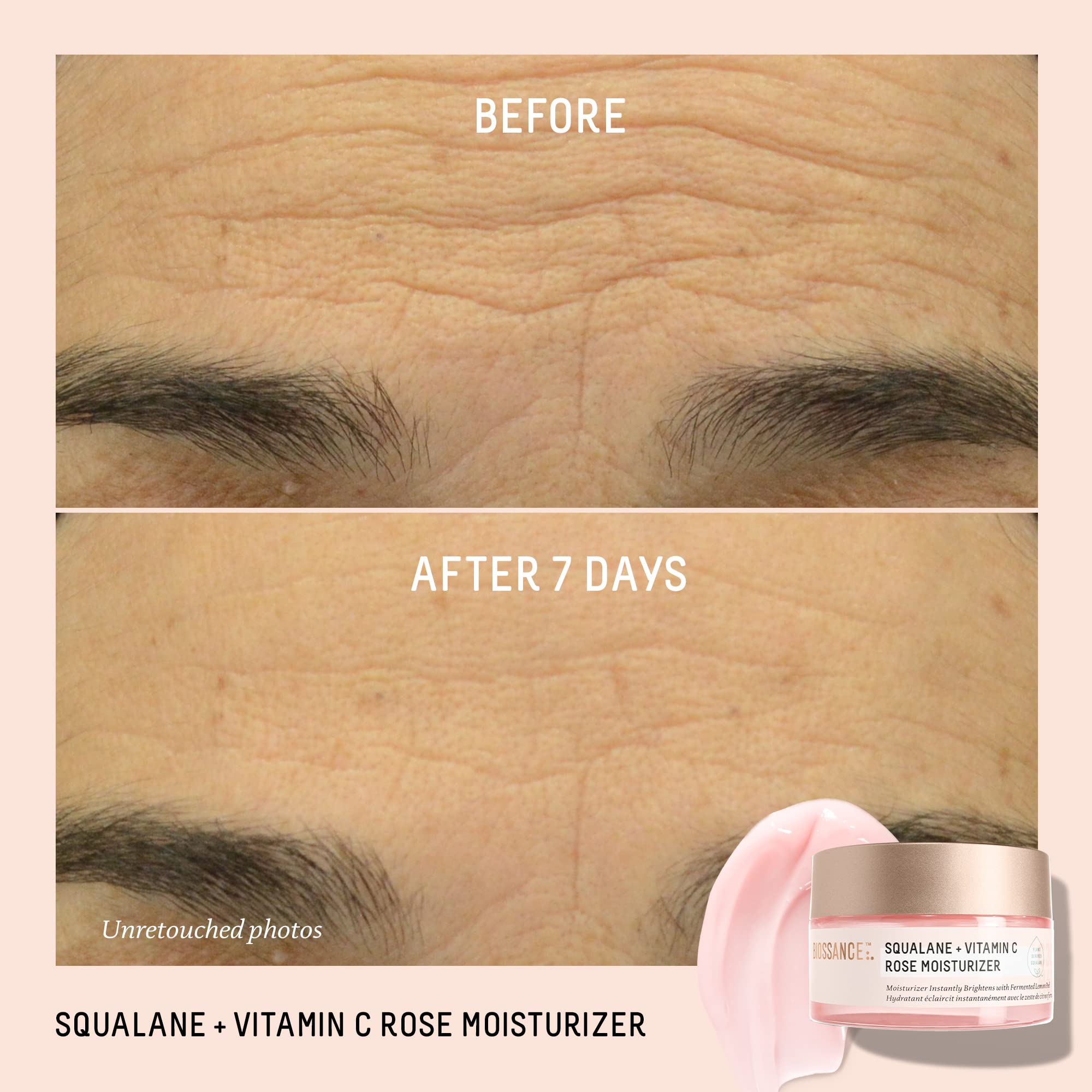Foto 3 pulgar | Crema Hidratante Biossance Squalane + Vitamina C Rosa 50 Ml - Venta Internacional.