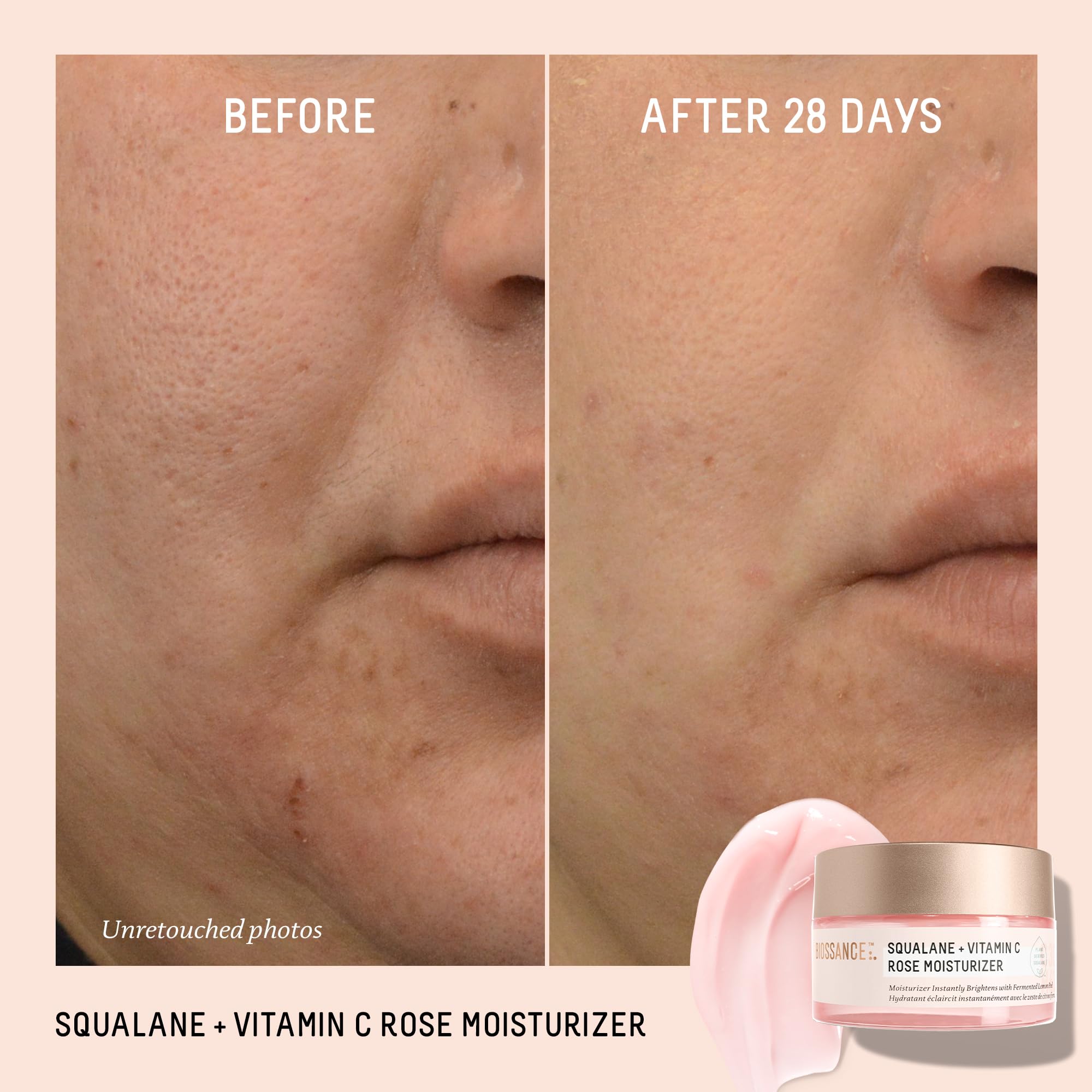 Foto 4 pulgar | Crema Hidratante Biossance Squalane + Vitamina C Rosa 50 Ml - Venta Internacional.