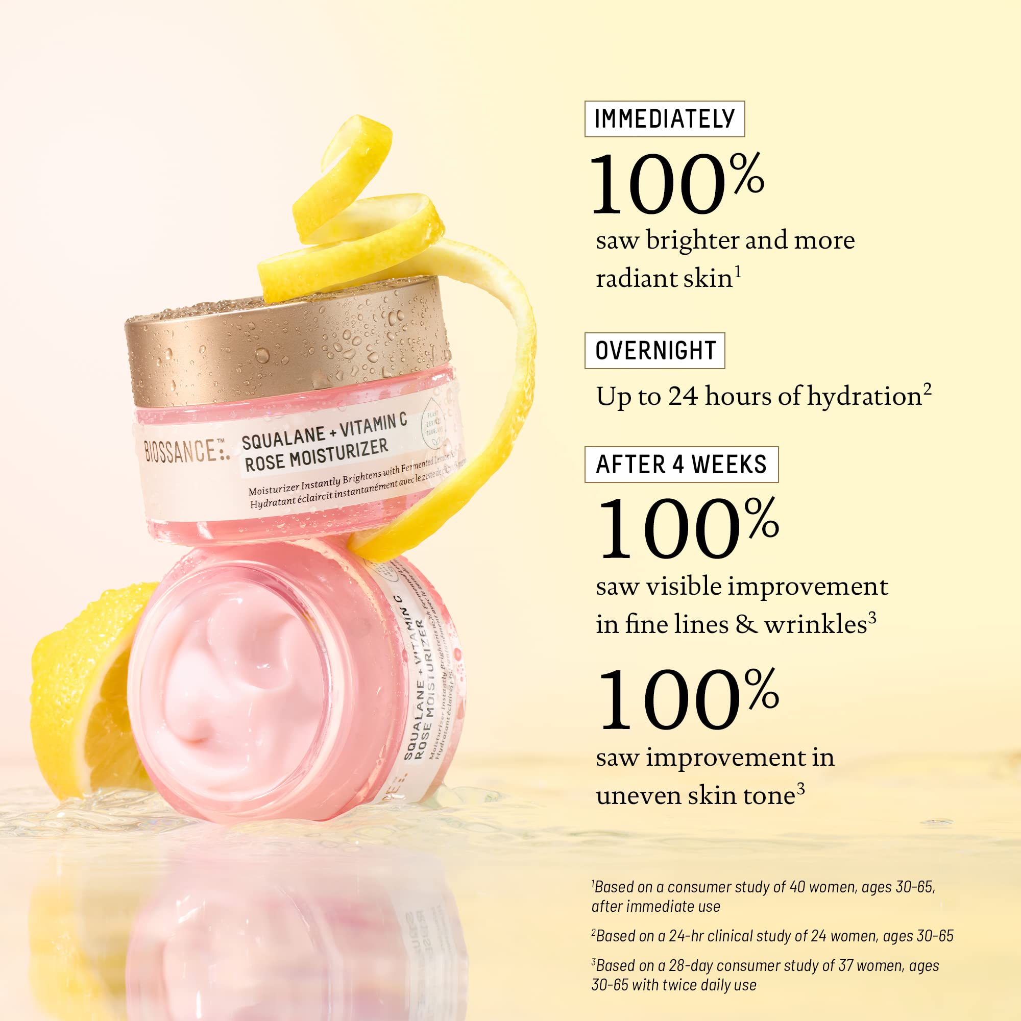 Foto 6 pulgar | Crema Hidratante Biossance Squalane + Vitamina C Rosa 50 Ml - Venta Internacional.