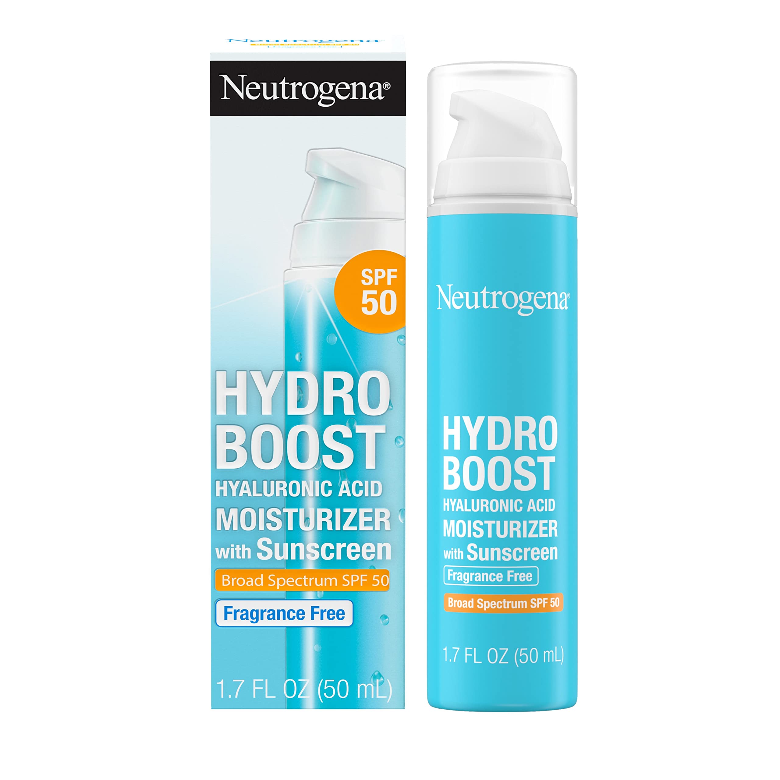 Crema Hidratante Neutrogena Hydro Boost Hyaluronic SPF 50 50 ml - Venta Internacional