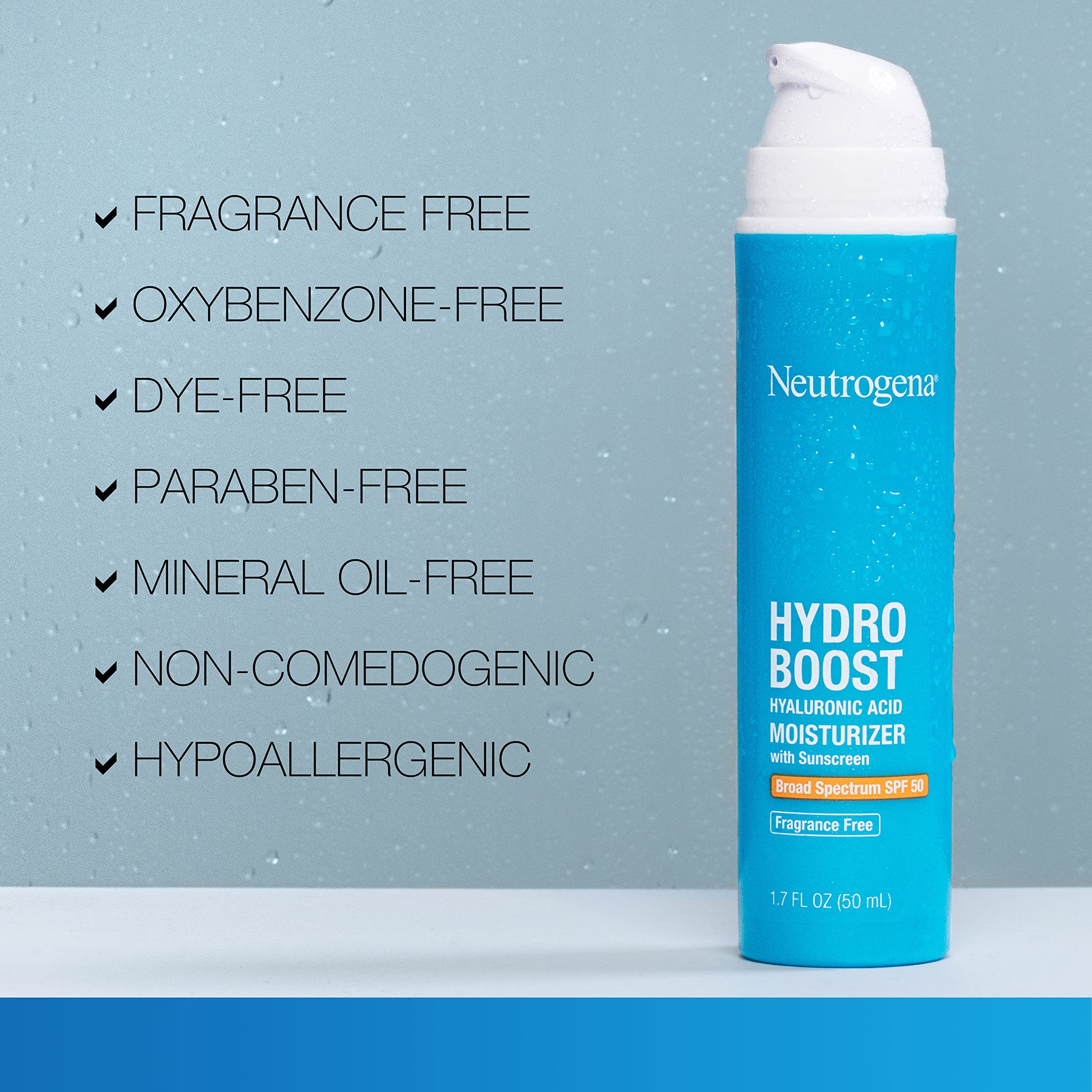 Foto 6 pulgar | Crema Hidratante Neutrogena Hydro Boost Hyaluronic SPF 50 50 ml - Venta Internacional