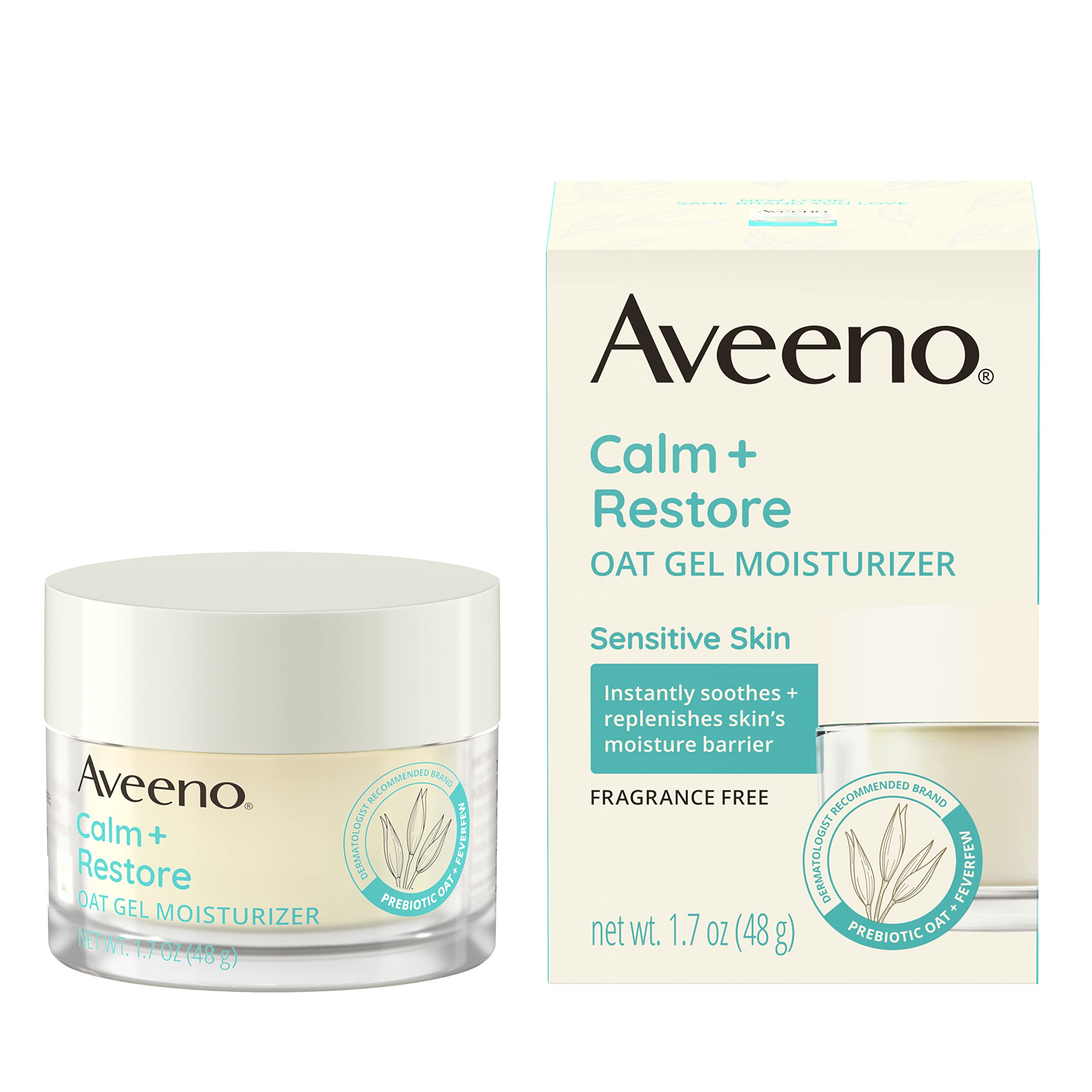 Foto 2 pulgar | Crema Hidratante Facial Aveeno Calm + Restore Avena Gel 50 Ml - Venta Internacional.