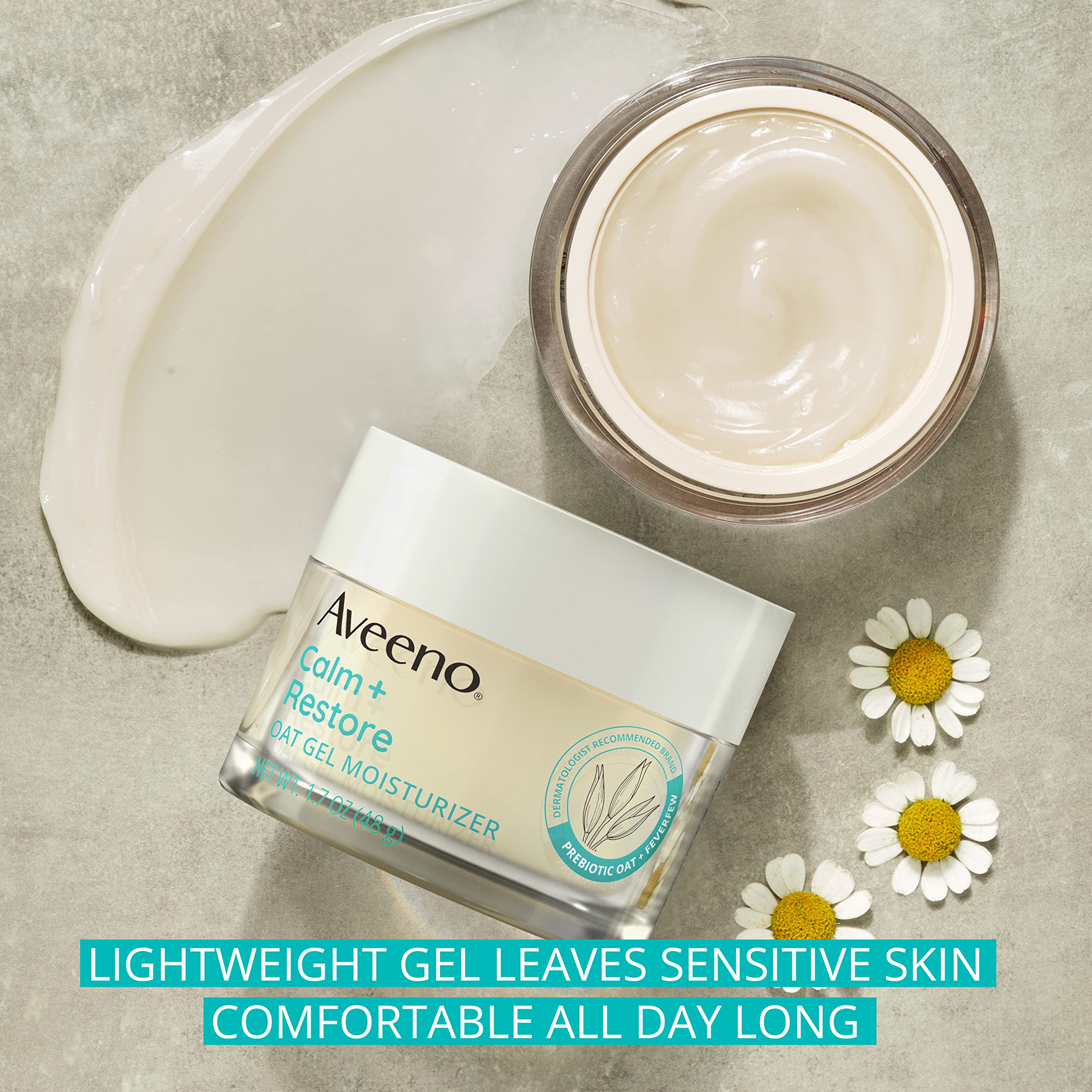 Foto 4 pulgar | Crema Hidratante Facial Aveeno Calm + Restore Avena Gel 50 Ml - Venta Internacional.