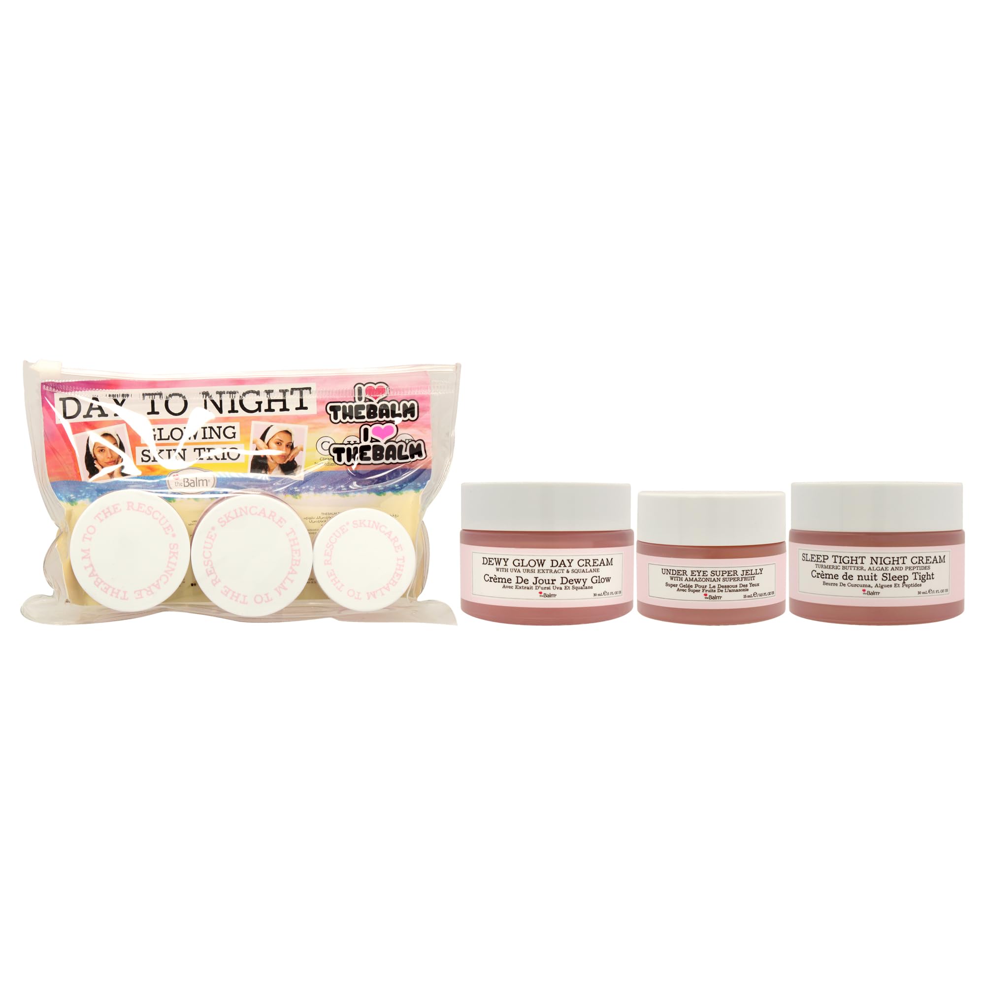 Set de Cuidado de la Piel Thebalm Day To Night Glowing Skin Trio - Venta Internacional