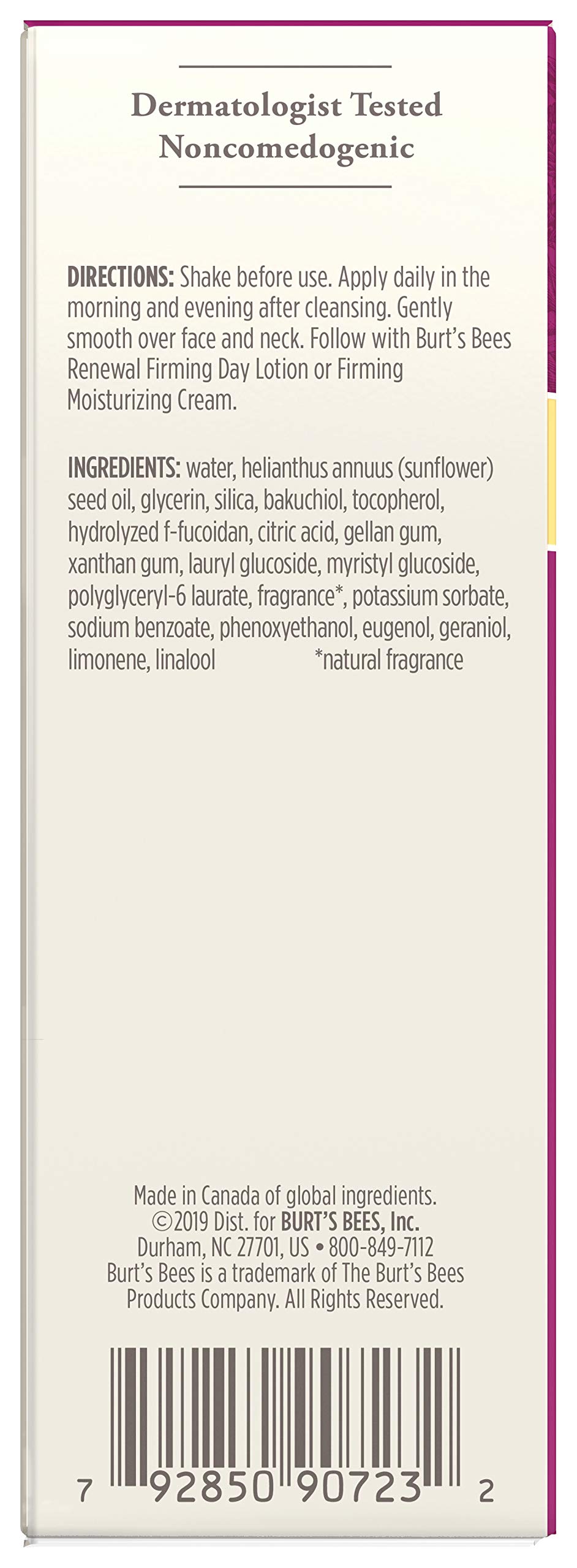 Foto 6 pulgar | Sérum Burt's Bees Renewal Intensive Reafirmante 30 Ml Con Bakuchio - Venta Internacional.