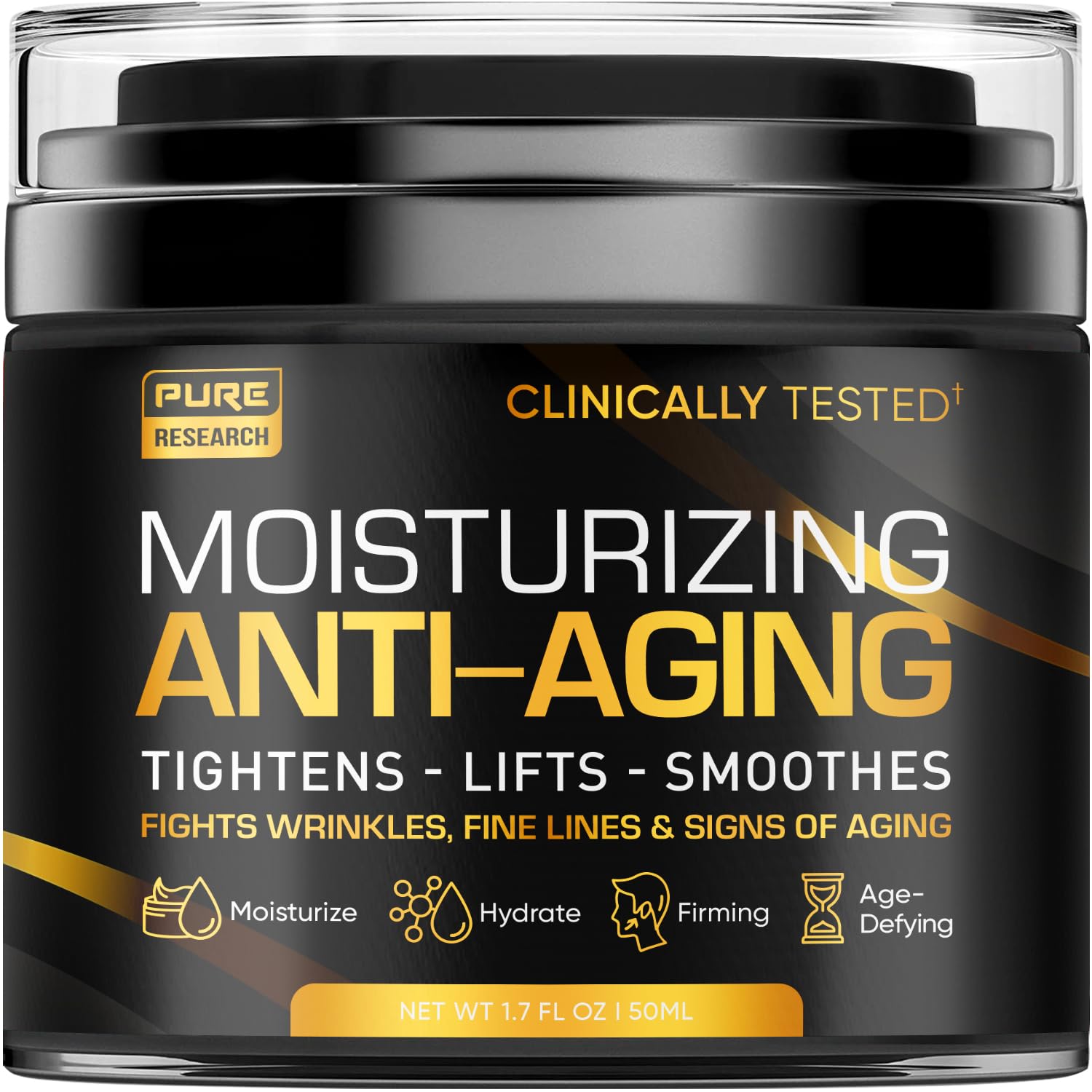Crema Hidratante Pure Research Antiedad 50 Ml Para Hombre - Venta Internacional.