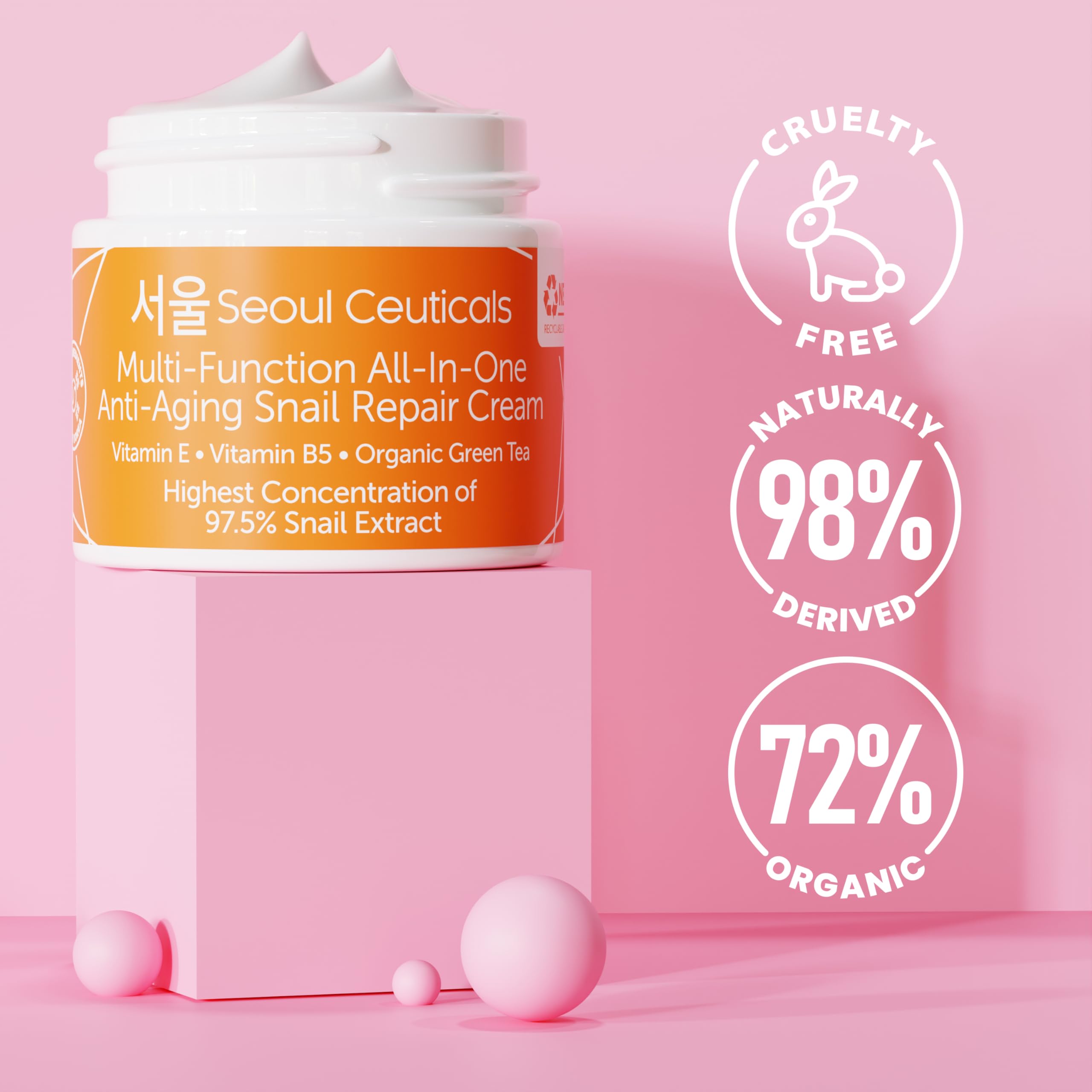 Foto 5 pulgar | Crema Hidratante Seoulceuticals Snail Mucin 97,5% 60 Ml - Venta Internacional.