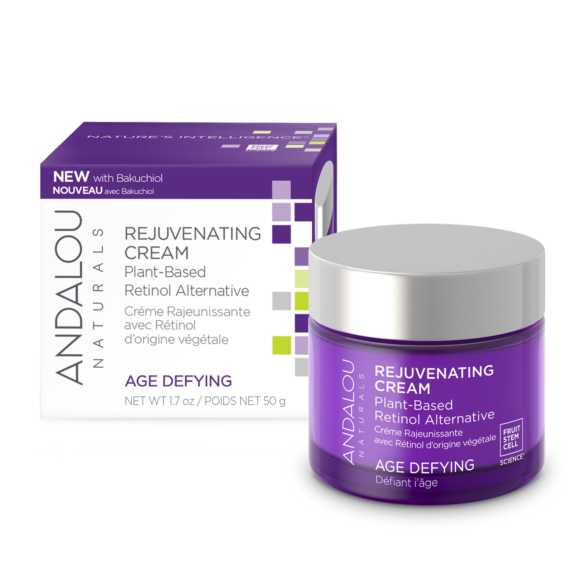 Cream Andalou Naturals, Retinol Antienvejecimiento A Base De Plantas, 50 Ml - Venta Internacional.