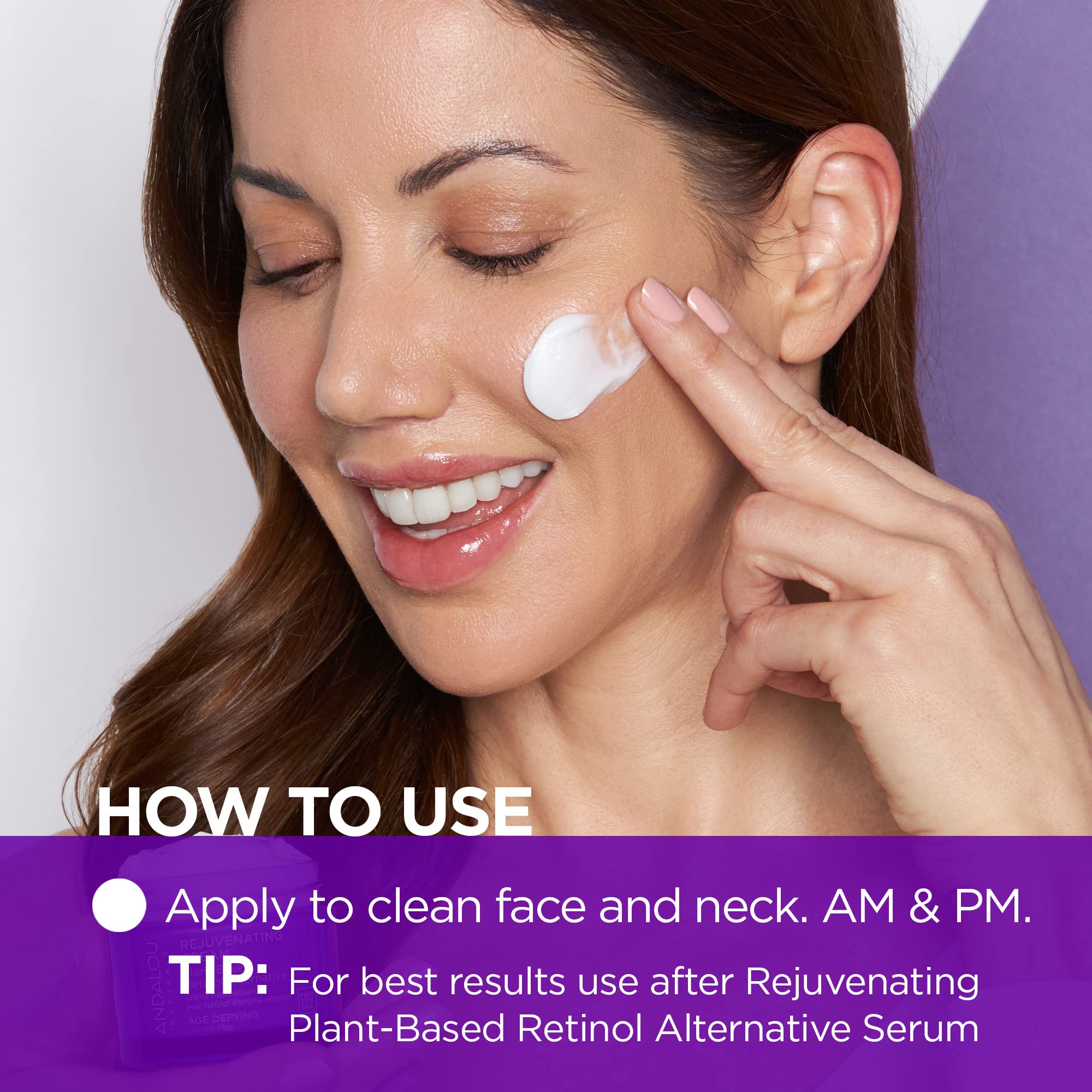 Foto 6 pulgar | Cream Andalou Naturals, Retinol Antienvejecimiento A Base De Plantas, 50 Ml - Venta Internacional.