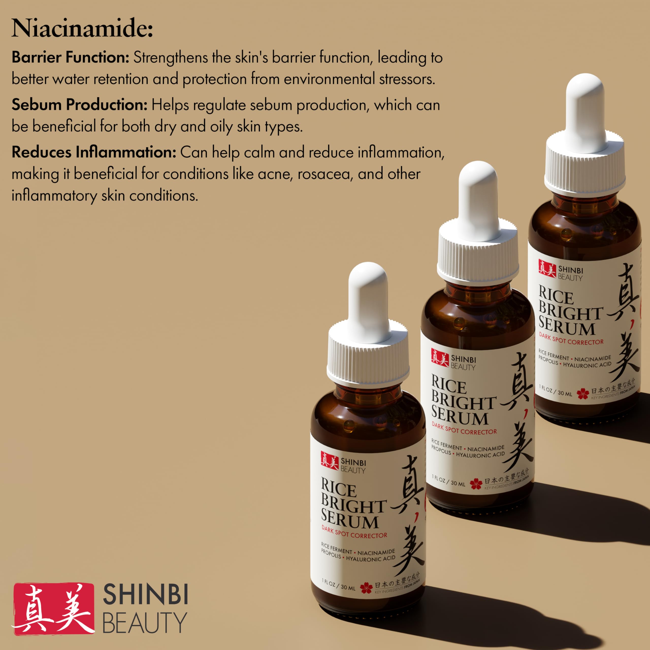 Foto 7 pulgar | Sérum Para El Cuidado De La Piel Shinbi Beauty Niacinamida Melasma 30 Ml - Venta Internacional.