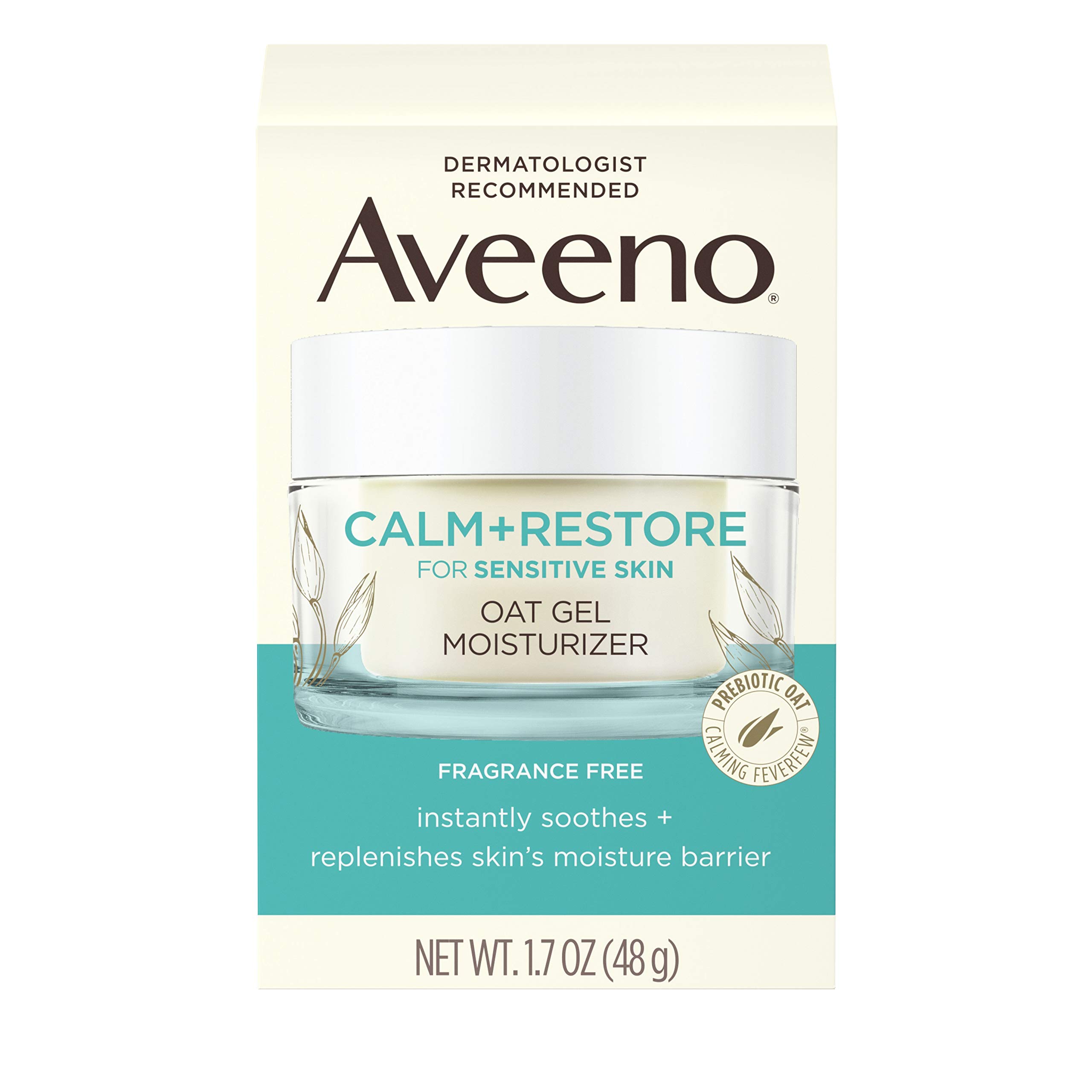 Foto 3 pulgar | Hidratante Facial Aveeno Calm + Restore Oat Gel 50 Ml X5 - Venta Internacional.