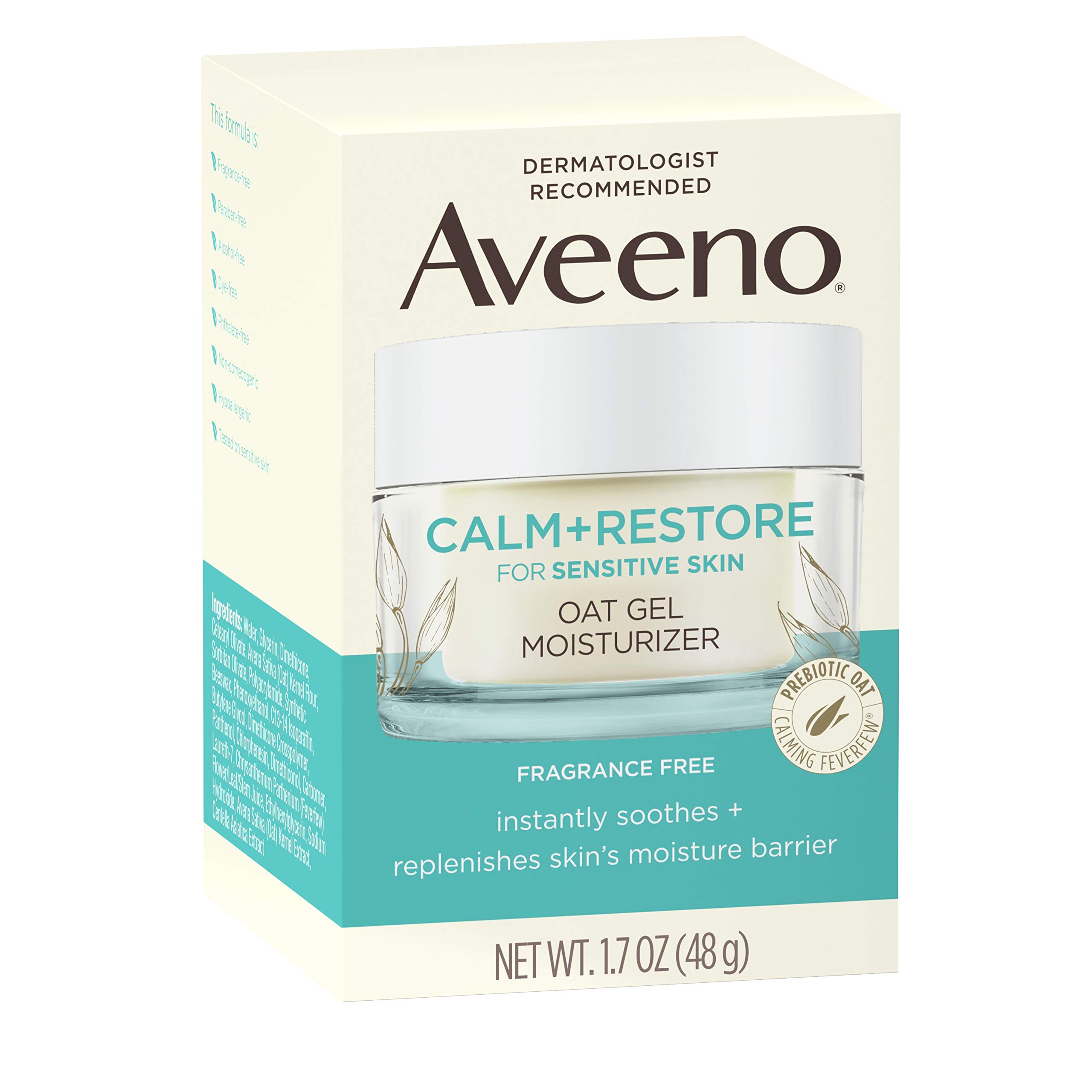 Foto 3 | Hidratante Facial Aveeno Calm + Restore Oat Gel 50 Ml X5 - Venta Internacional.