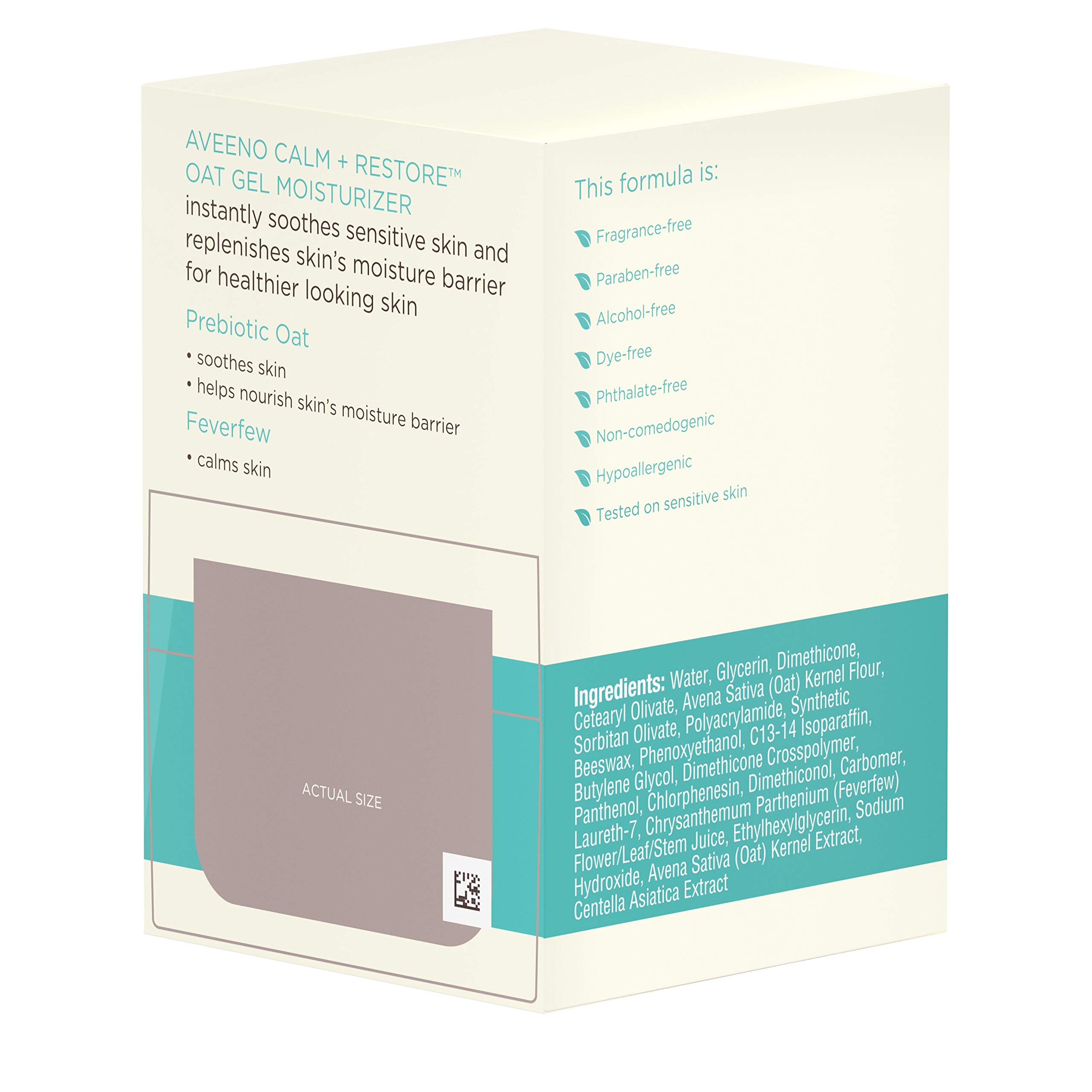 Foto 7 pulgar | Hidratante Facial Aveeno Calm + Restore Oat Gel 50 Ml X5 - Venta Internacional.