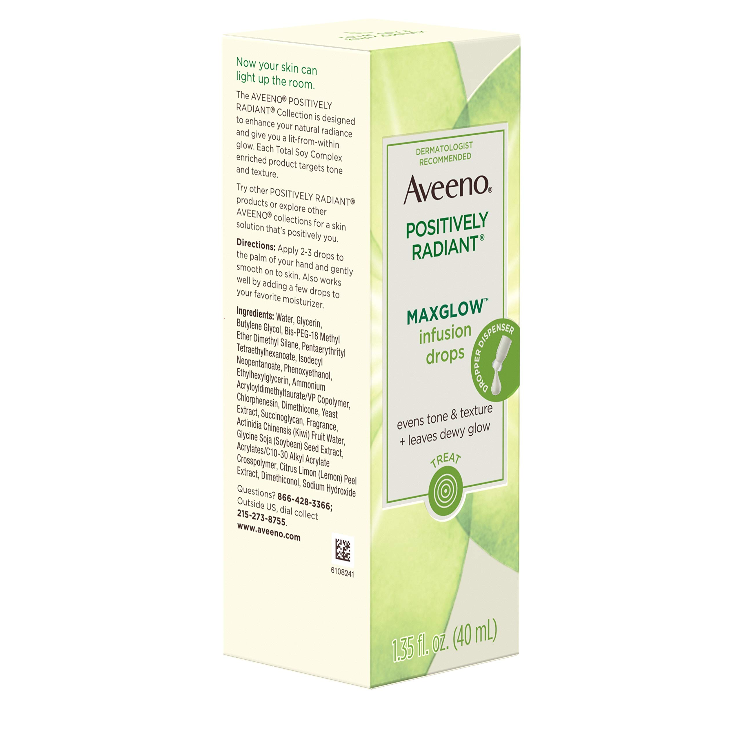 Foto 7 pulgar | Sérum Facial Hidratante Aveeno Positively Radiant 40 Ml - Venta Internacional.