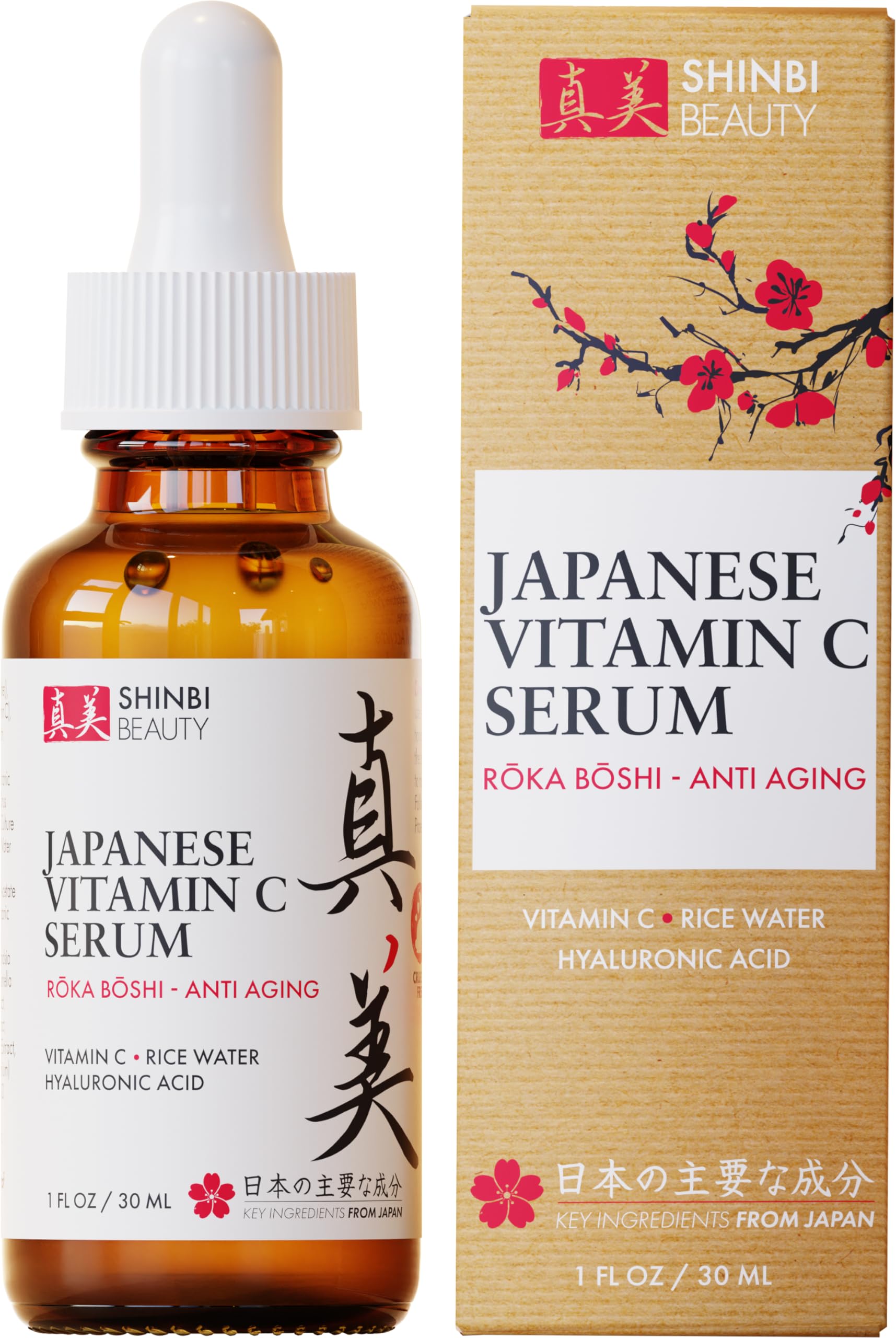 Sérum Shinbi Beauty Japanese Vitamina C Con Agua De Arroz 30 Ml - Venta Internacional.