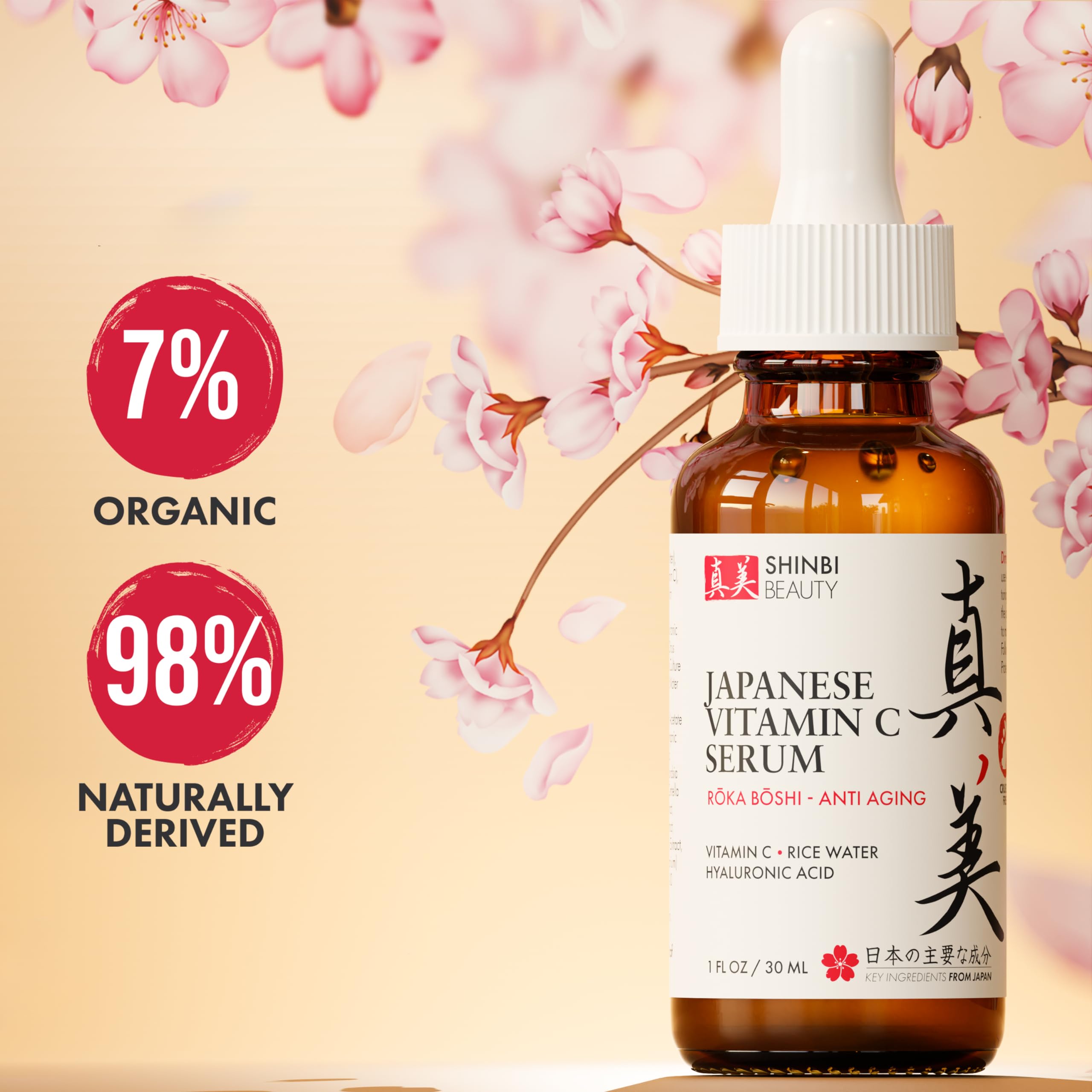 Foto 4 pulgar | Sérum Shinbi Beauty Japanese Vitamina C Con Agua De Arroz 30 Ml - Venta Internacional.
