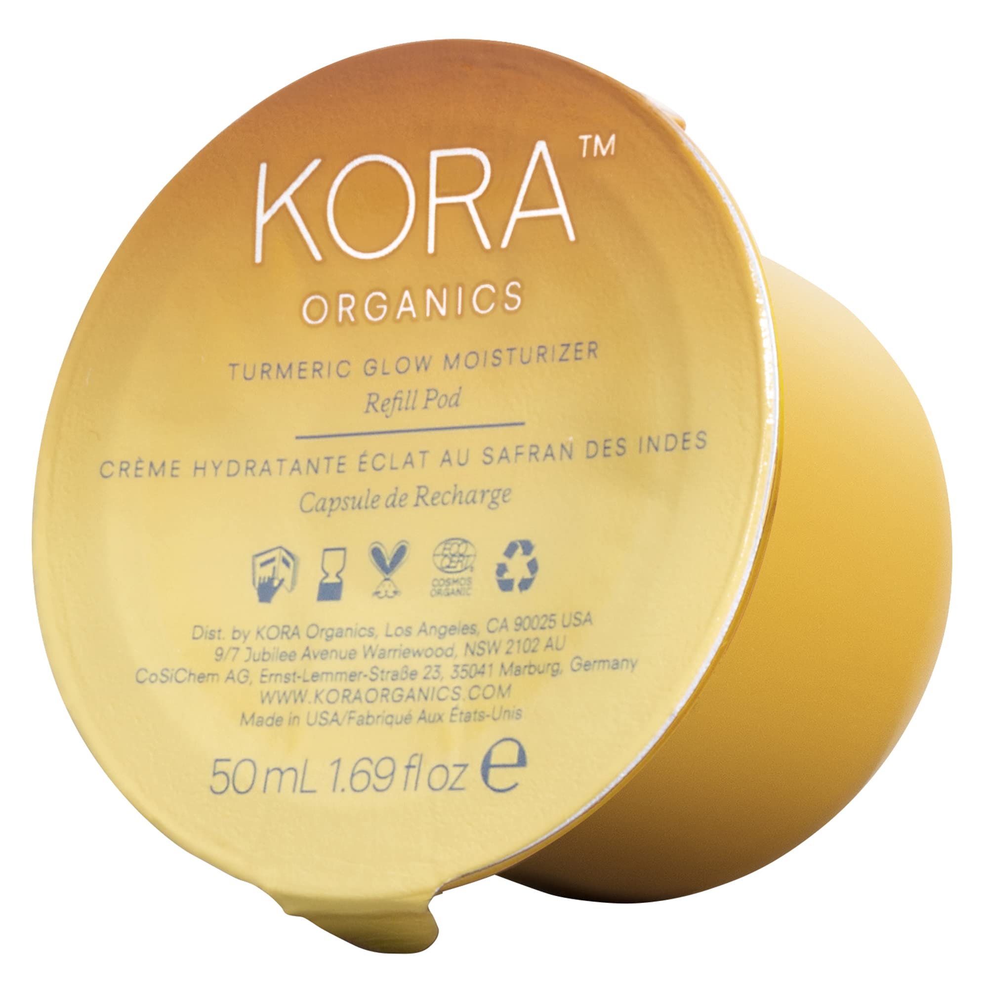 Foto 2 pulgar | Crema Hidratante Kora Organics Turmeric Glow, Cápsula De Recarga De 50 Ml - Venta Internacional.