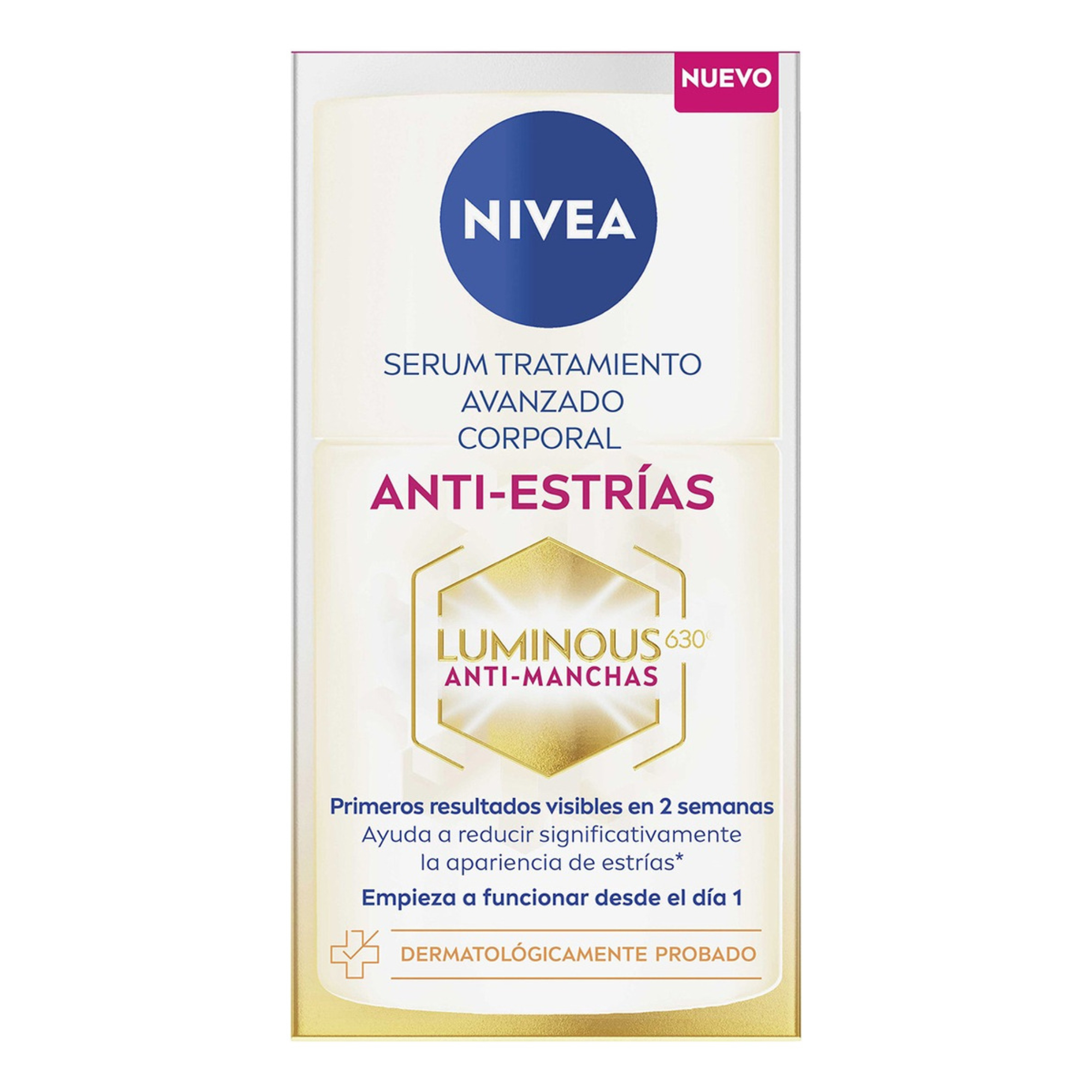 Foto 3 pulgar | Nivea Serum Tratamiento Luminous630 Anti-estrías 100 Ml