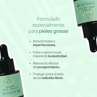 Foto 2 | Kit Teia Cosméticos Dúo Control Piel Grasa Suero Piel Grasa + Polvo Matificante