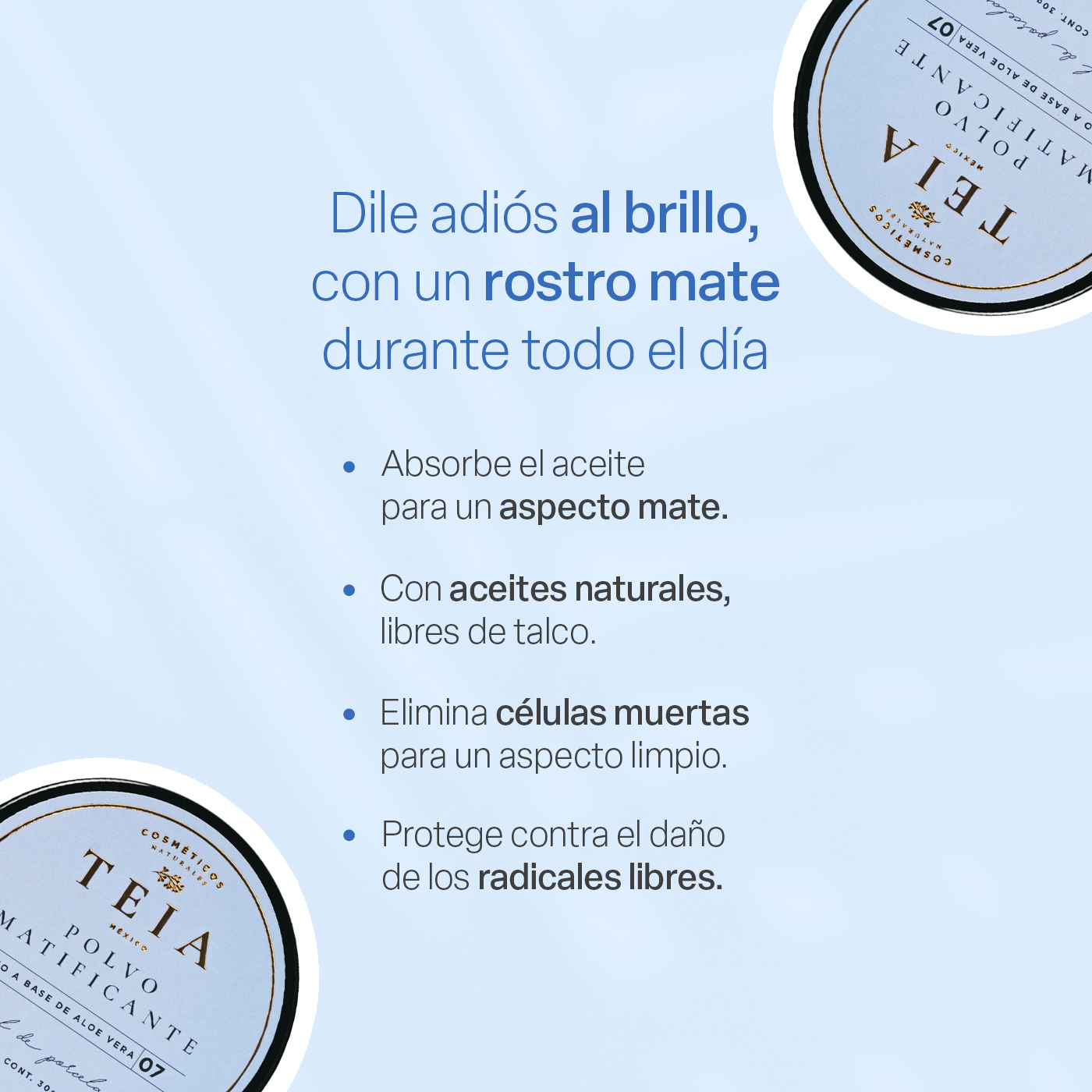 Foto 5 pulgar | Kit Teia Cosméticos Dúo Control Piel Grasa Suero Piel Grasa + Polvo Matificante