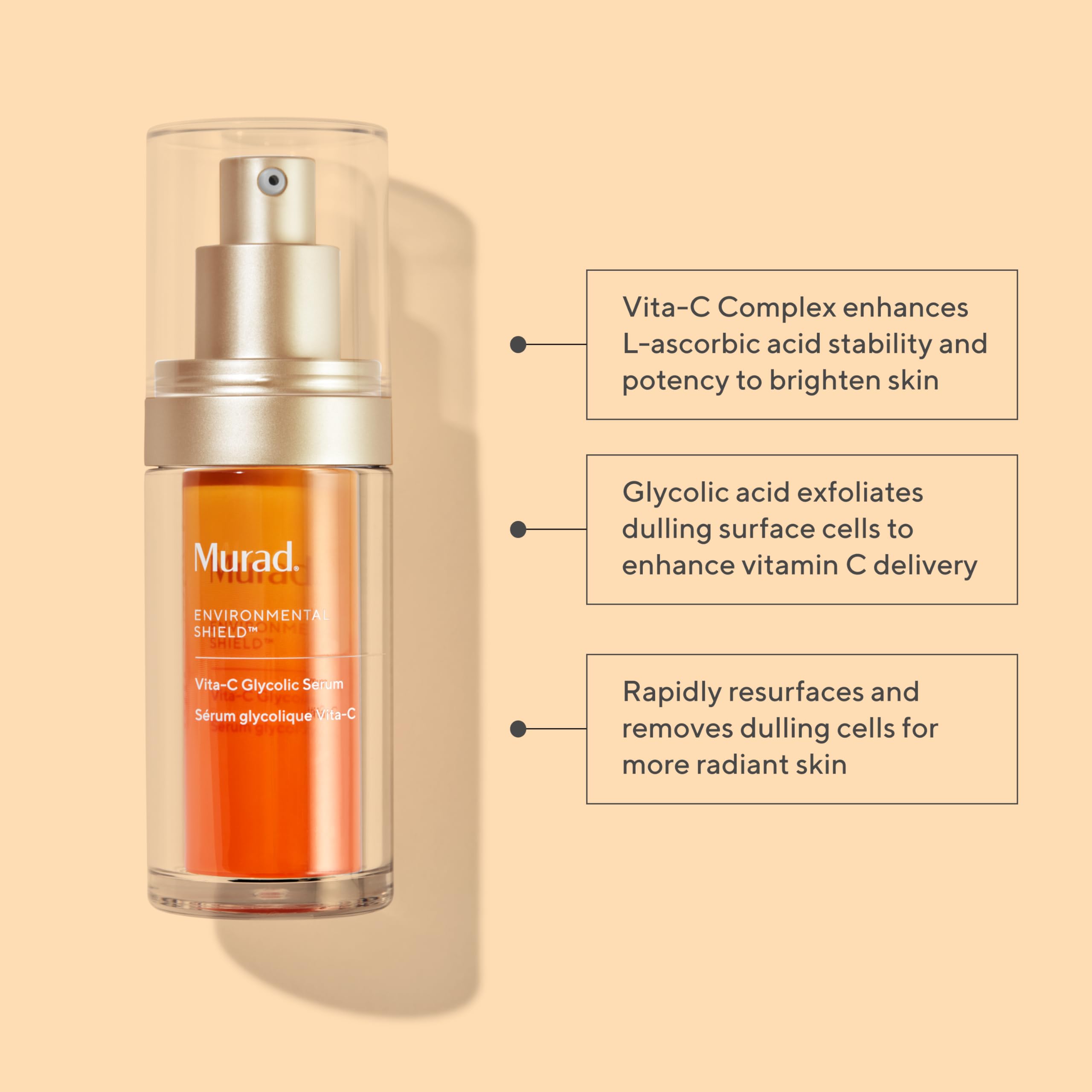 Foto 3 pulgar | Sérum Iluminador Glicólico Vita-c Murad 30 Ml Con Vitamina C - Venta Internacional.