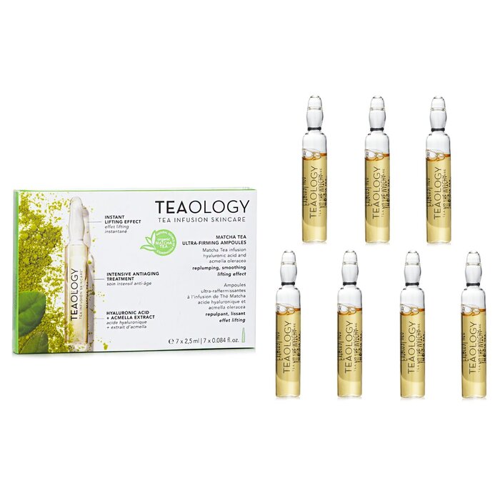 Ampollas De Té Matcha Teaology, Ultra Reafirmante, 95% Natural - Venta Internacional.