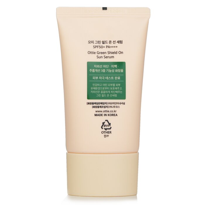 Foto 3 pulgar | Sérum Solar Ottie Green Shield On Spf50+ Pa++++ Ultra Alto - Venta Internacional.