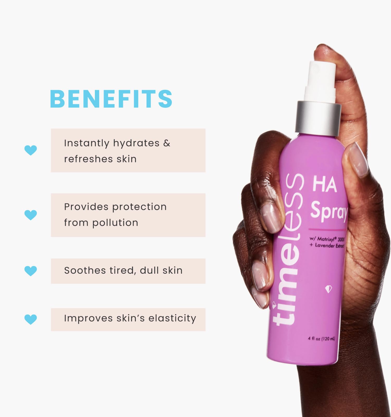 Foto 2 | Spray Timeless Skin Care Ha Matrixyl 3000 Lavanda 120 Ml Para Mujer - Venta Internacional.
