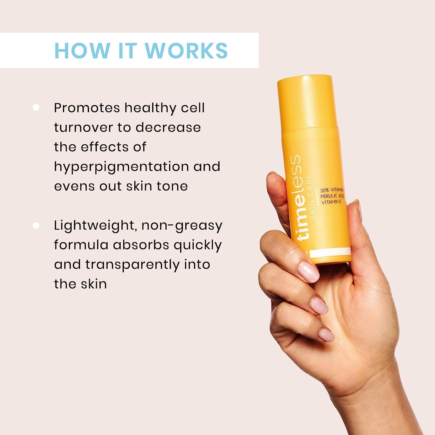 Foto 5 pulgar | Sérum Timeless Skin Care Con Vitamina C, 20% Con Vitamina E Y Ácido Ferúlico - Venta Internacional.