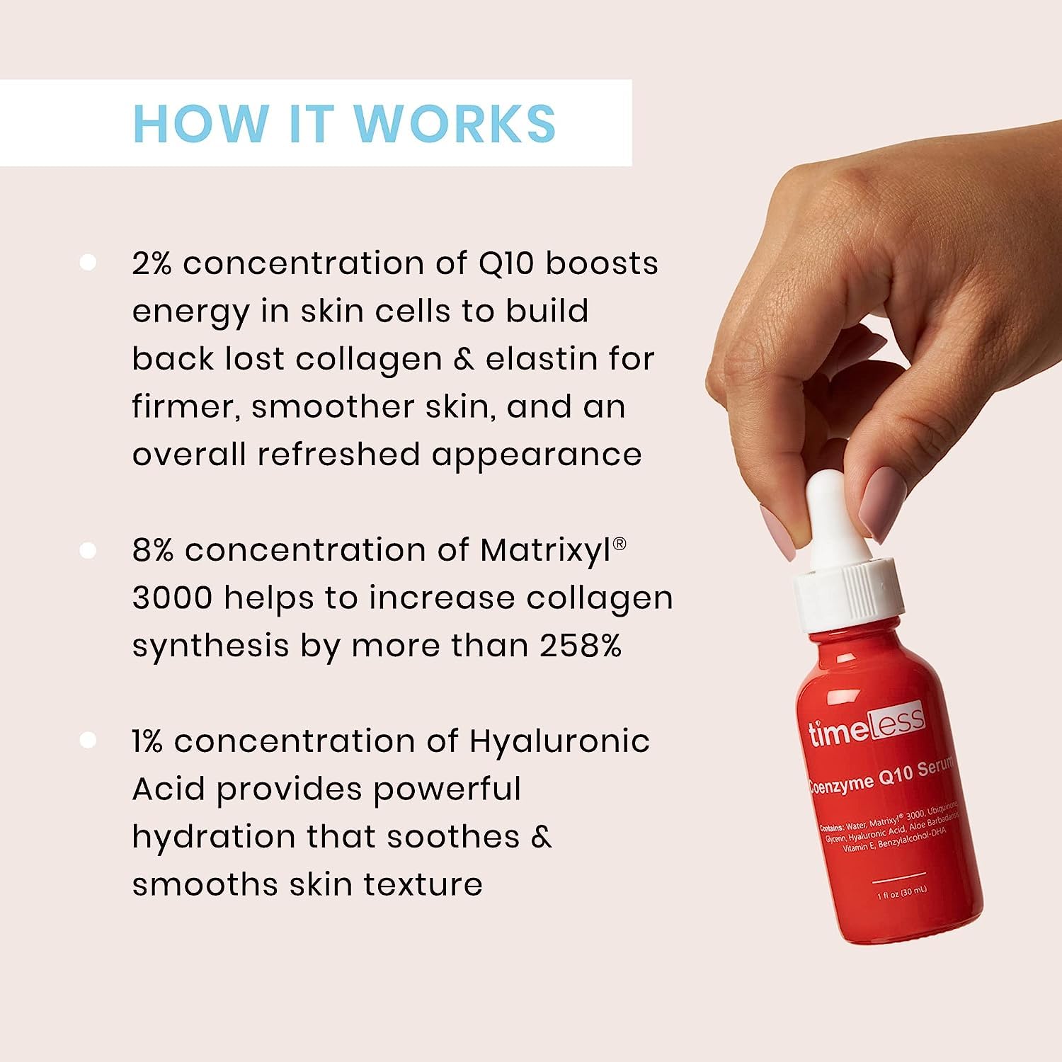 Foto 4 | Sérum Timeless Skin Care Coenzyme Q10 Con Ácido Hialurónico 120 Ml - Venta Internacional.