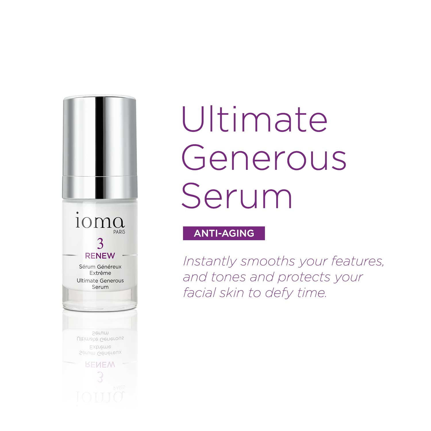 Foto 3 pulgar | Sérum Ioma Paris Renew Ultimate Generous 15 Ml Antienvejecimiento - Venta Internacional