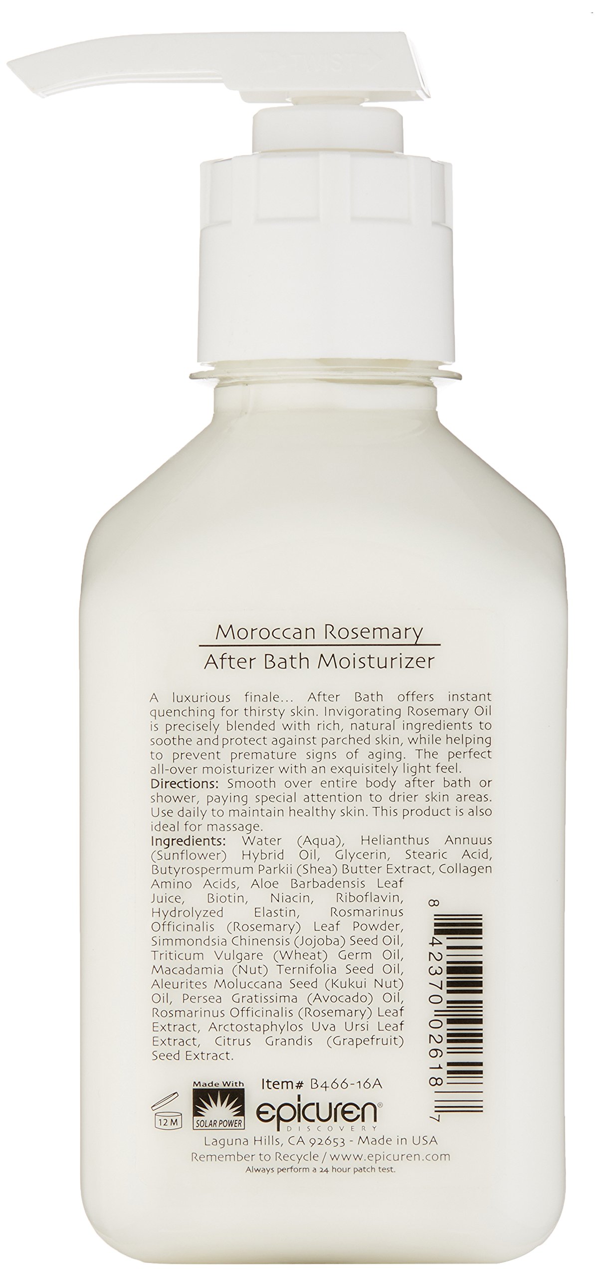 Foto 2 | Crema Corporal Epicuren Discovery Moroccan Rosemary de 500 ml-Venta Internacional