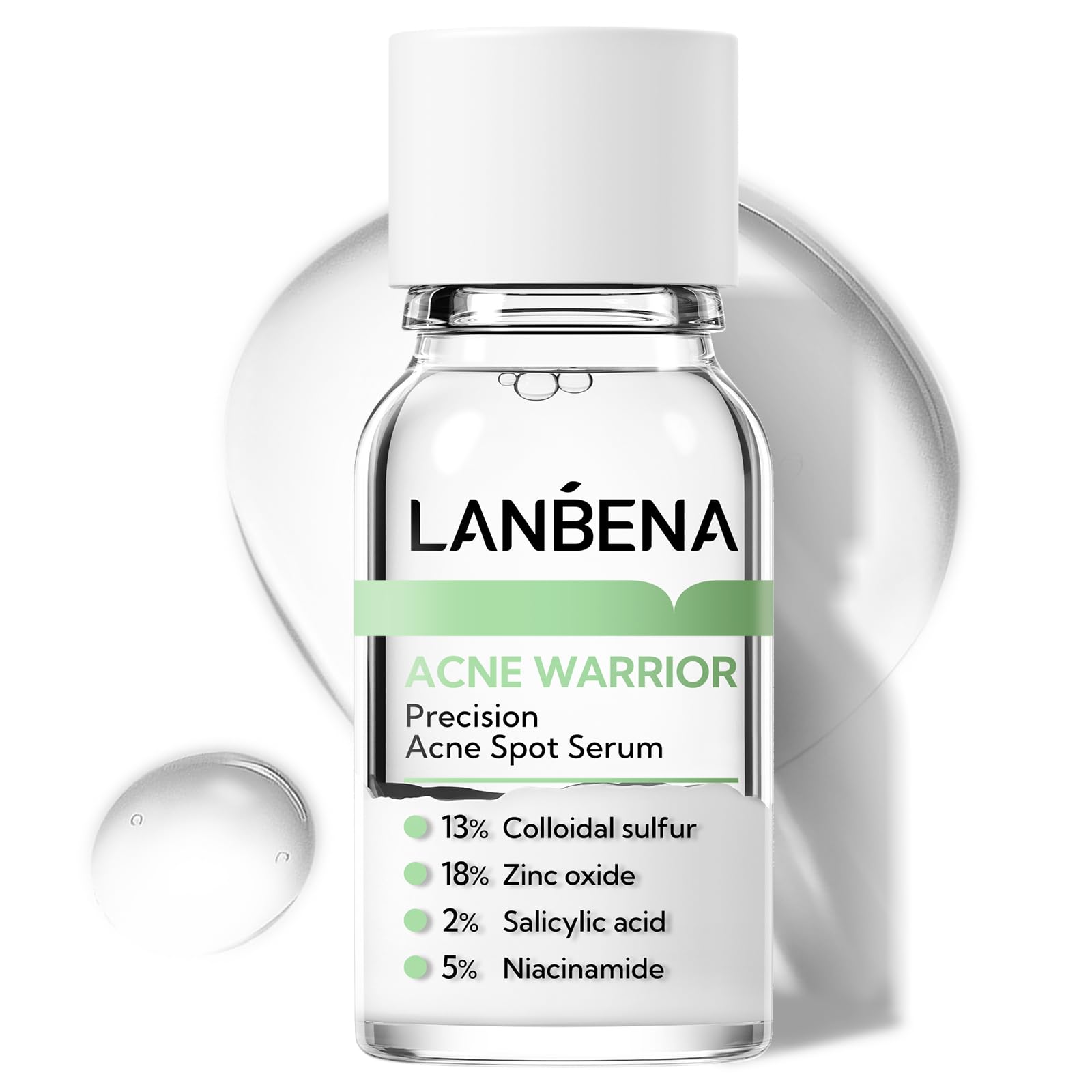 Sérum Para Manchas De Acné Lanbena Precision, Tratamiento Nocturno, 12 Ml - Venta Internacional.