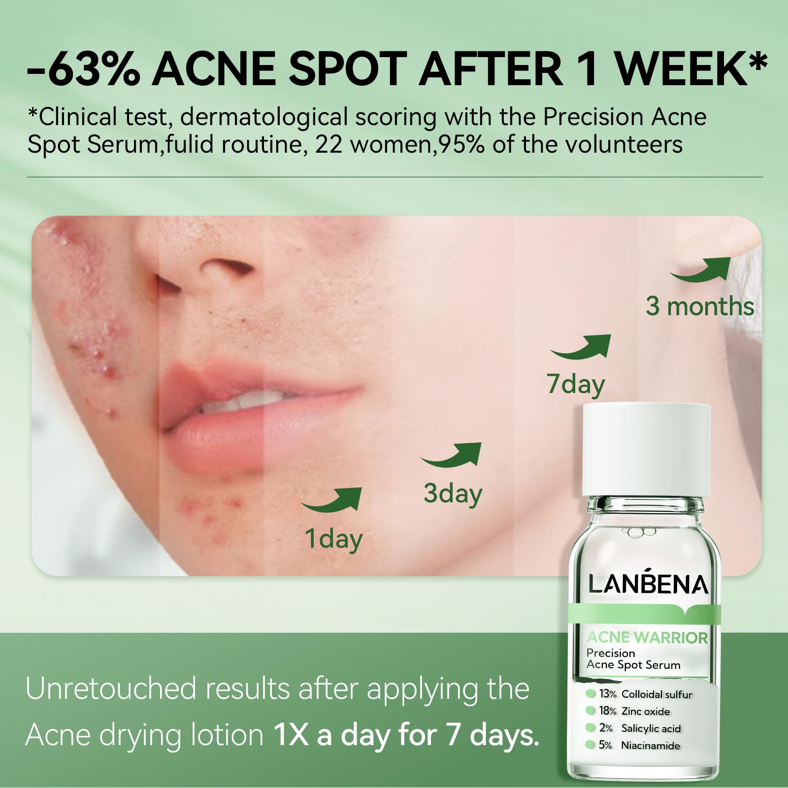 Foto 5 | Sérum Para Manchas De Acné Lanbena Precision, Tratamiento Nocturno, 12 Ml - Venta Internacional.
