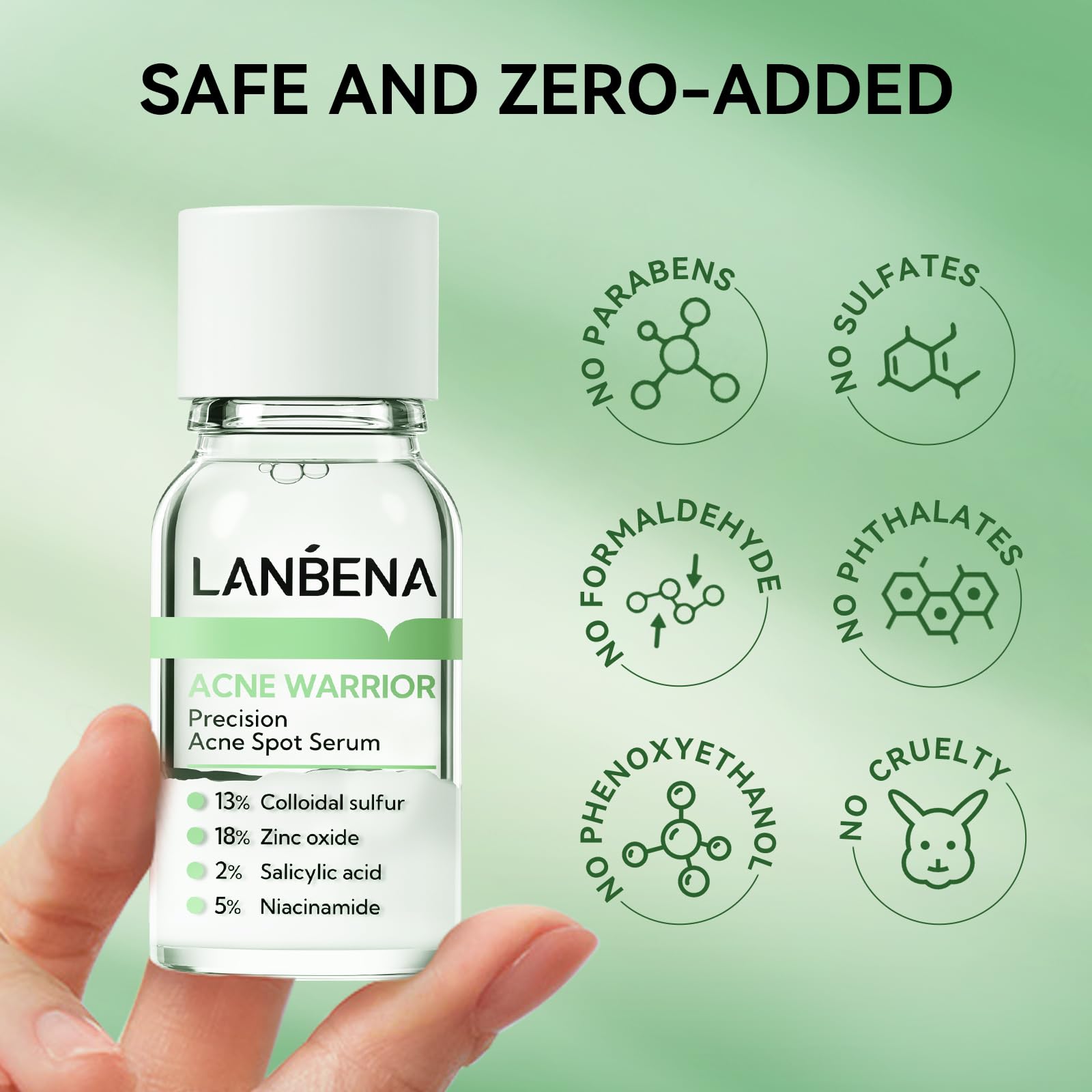 Foto 8 pulgar | Sérum Para Manchas De Acné Lanbena Precision, Tratamiento Nocturno, 12 Ml - Venta Internacional.