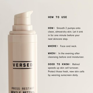 Foto 3 | Sérum Versed Press Restart Gentle Retinol, 60 Ml, Para Manchas Oscuras - Venta Internacional.