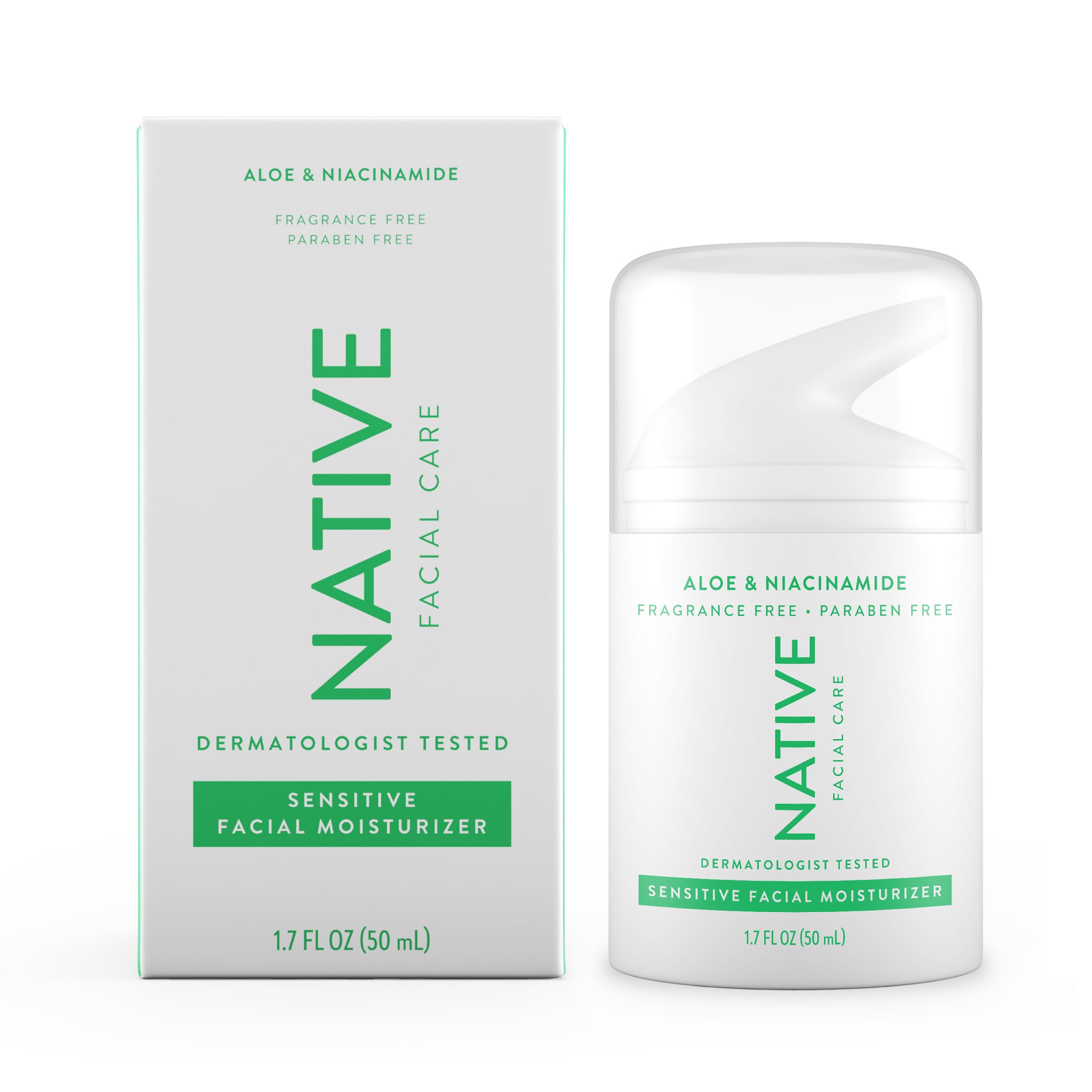 Foto 2 pulgar | Crema Hidratante Facial Native Sensitive Daily 50 Ml Con Vitamina B3 - Venta Internacional.