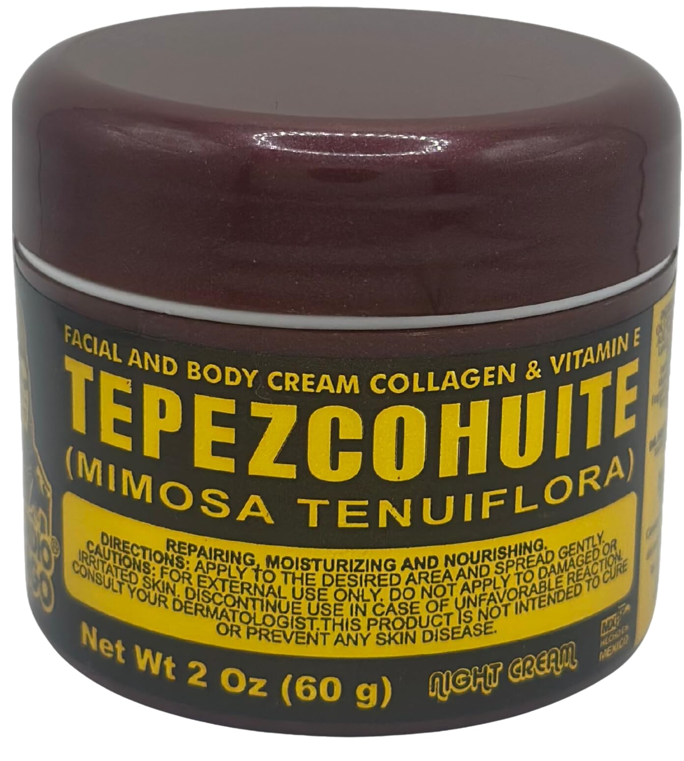 Crema De Noche Indio Papago Del Indio Papago Tepezcohuite 60g - Venta Internacional.