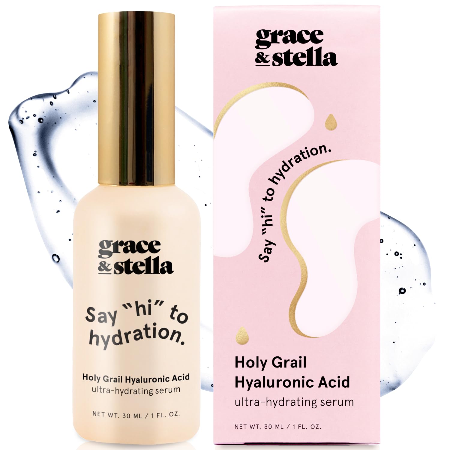 Sérum Hidratante De Ácido Hialurónico Grace & Stella 30 Ml Para Rostro - Venta Internacional.