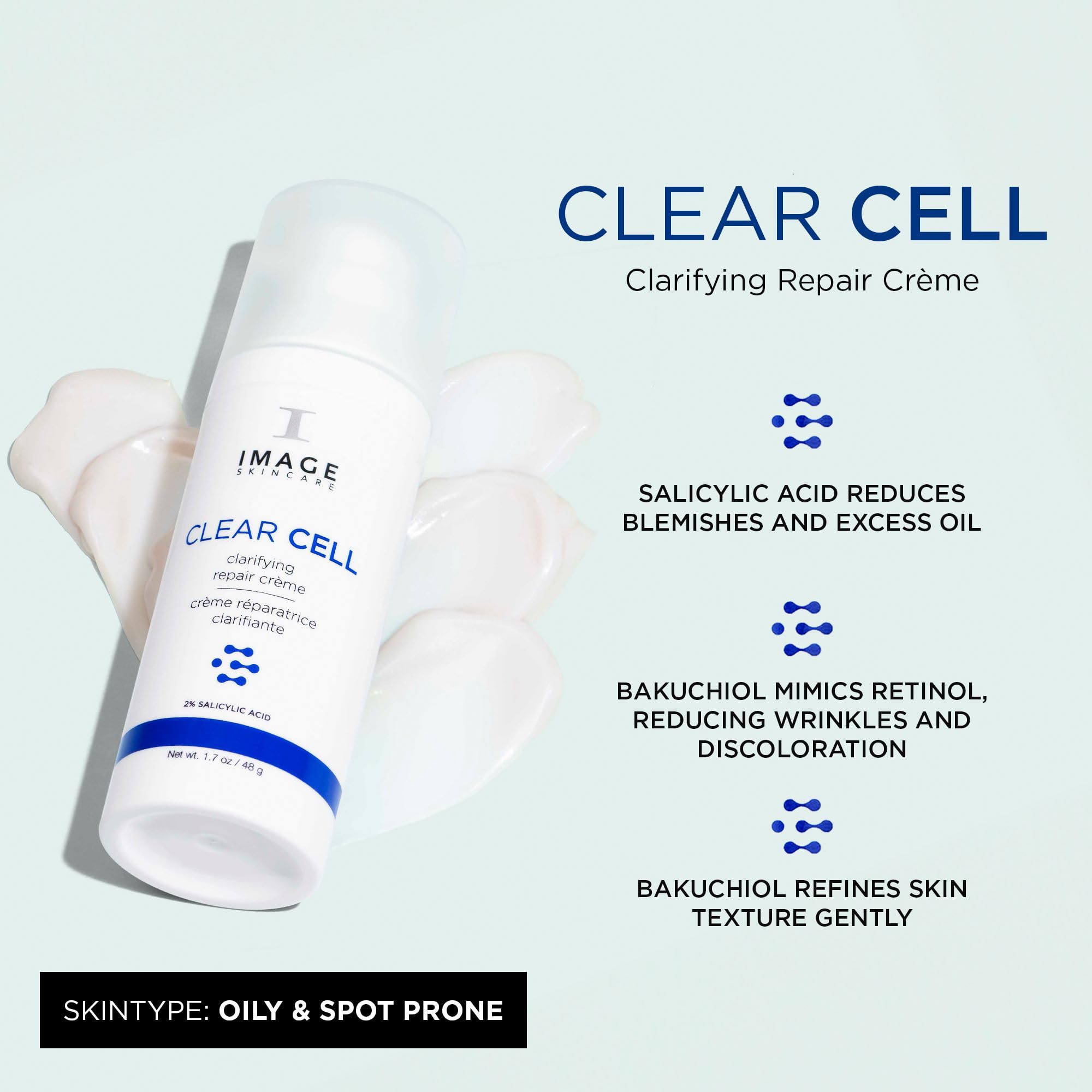 Foto 3 pulgar | Crema De Noche En Gel Hidratante Image Skincare Clear Cell 50 Ml - Venta Internacional.