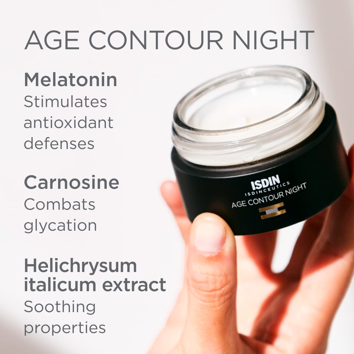 Foto 8 pulgar | Crema Nocturna Para Rostro Y Cuello Isdin Age Contour Con Melatonina 50 Ml - Venta Internacional.