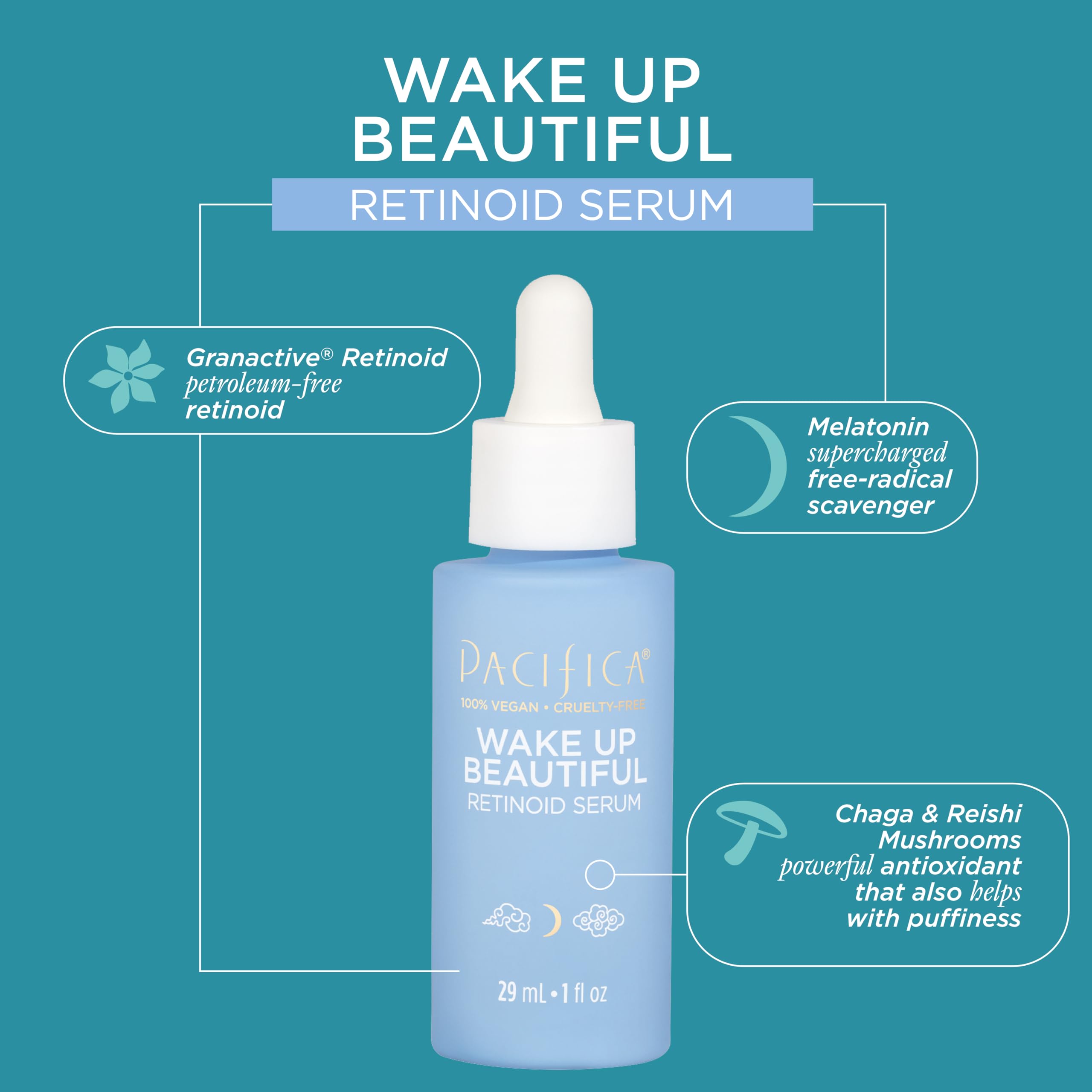 Foto 3 pulgar | Sérum Pacifica Beauty Wake Up Beautiful Overnight, 30 Ml - Venta Internacional.