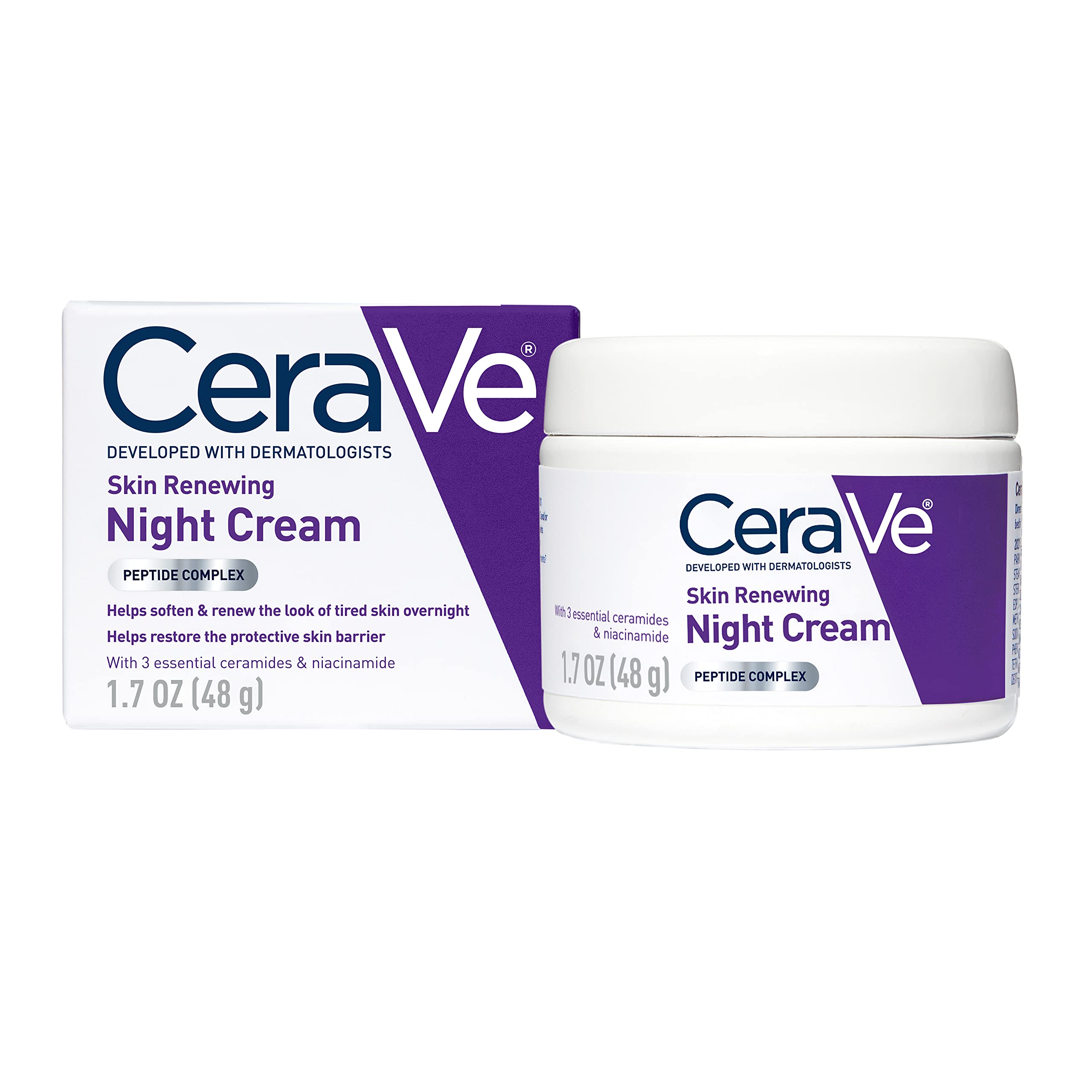 Crema De Noche Cerave Skin Renewing Con Niacinamida 50 Ml - Venta Internacional.