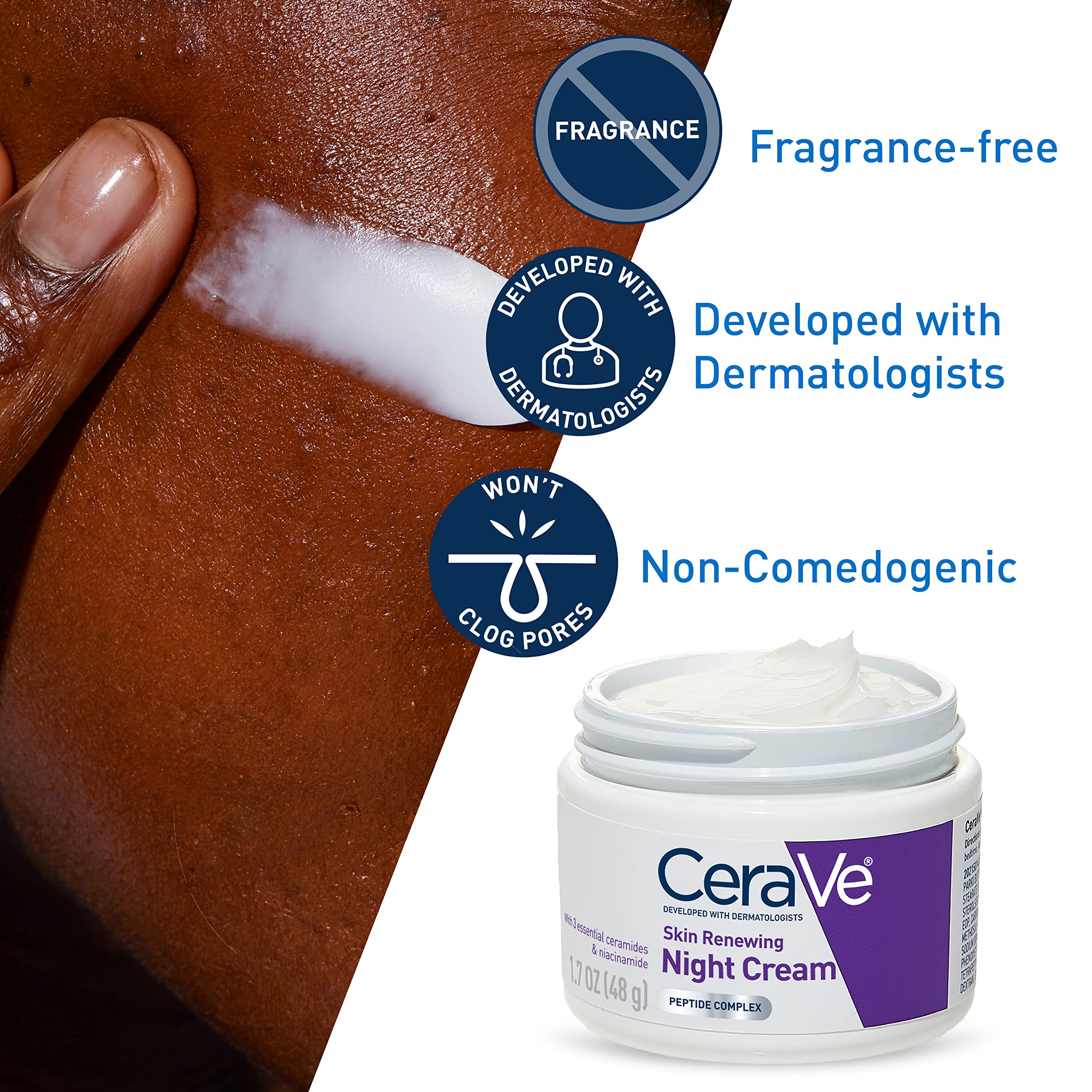 Foto 5 pulgar | Crema De Noche Cerave Skin Renewing Con Niacinamida 50 Ml - Venta Internacional.