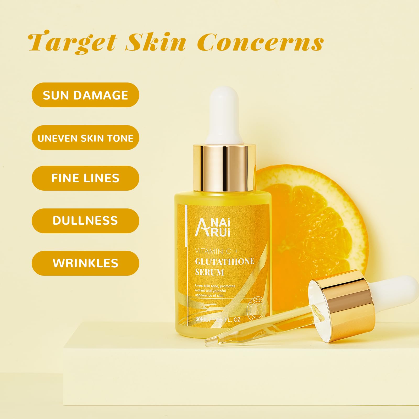 Foto 7 pulgar | Sérum Anai Rui Con Vitamina C Y Glutatión Con Ácido Hialurónico 30 Ml - Venta Internacional.