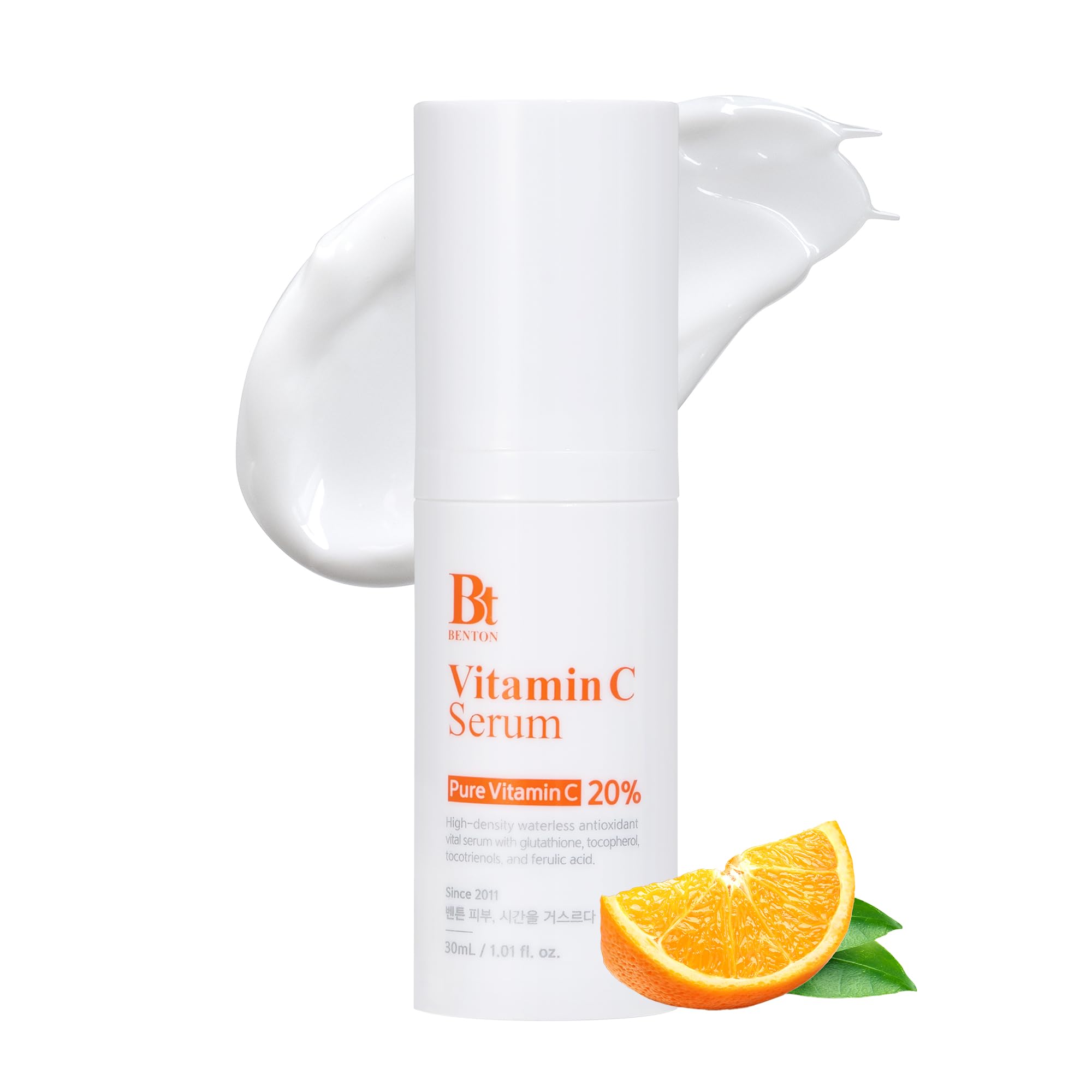 Sérum Benton Vitamina C 20% Pura Para El Cuidado De La Piel Facial, 30 Ml - Venta Internacional.