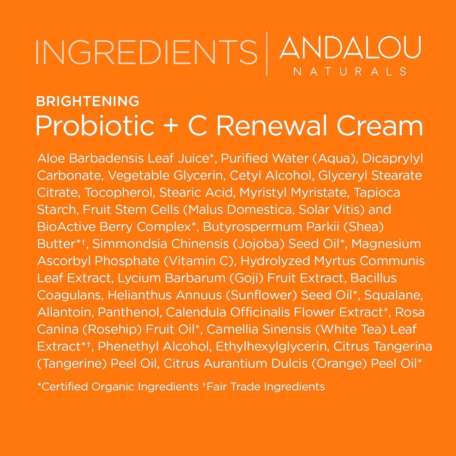 Foto 8 pulgar | Crema Andalou Naturals Probiotic + C Renewal 50 Ml - Venta Internacional.