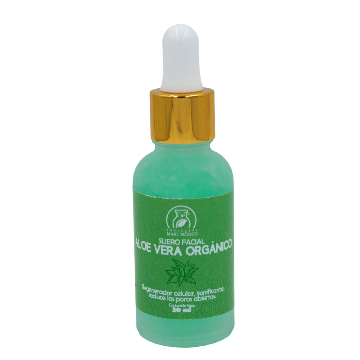 Suero Facial Aloe Vera Orgánico Reafirma - Reduce
Productos Mart 30 Ml