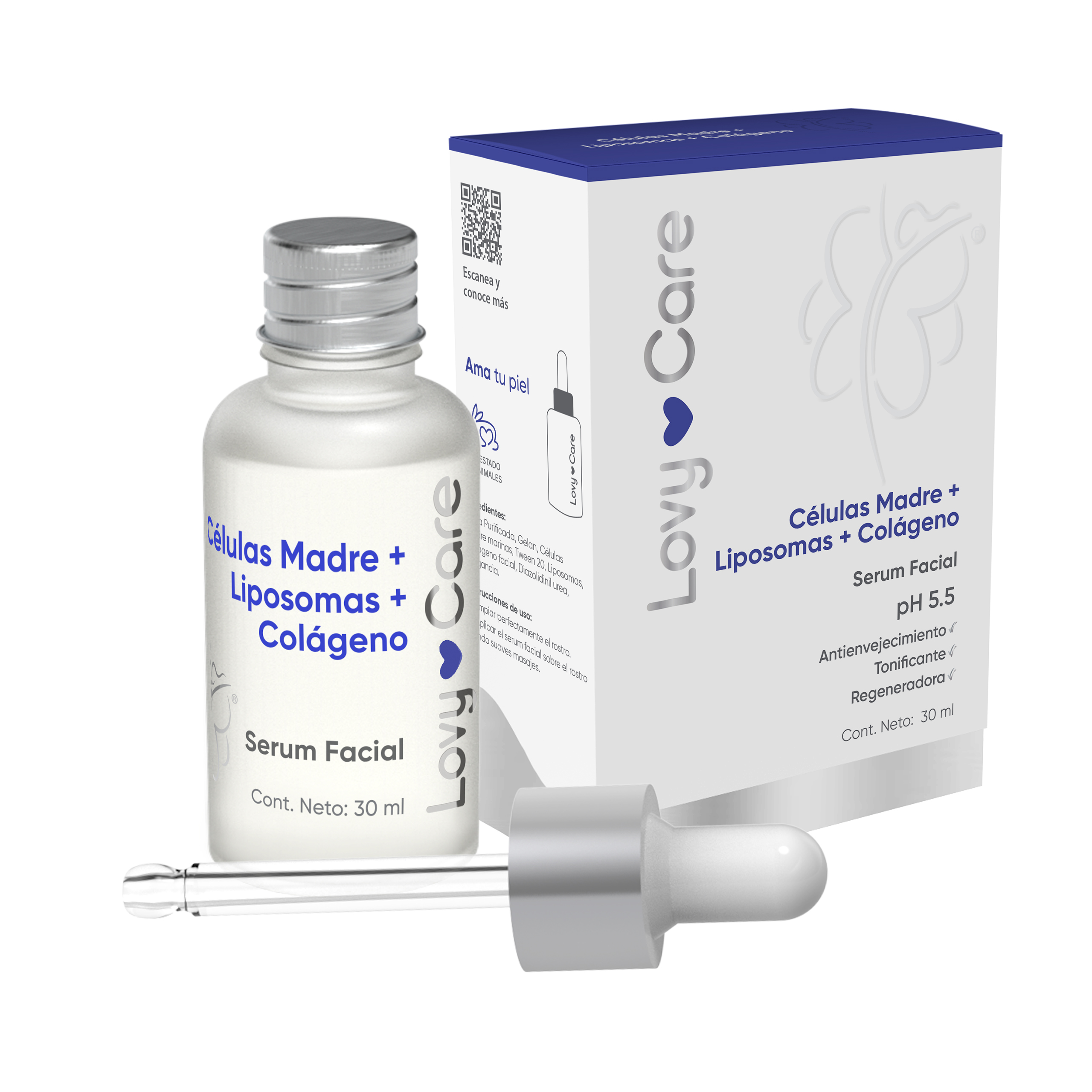 Serum Facial Células Madre + Liposomas + Colágeno