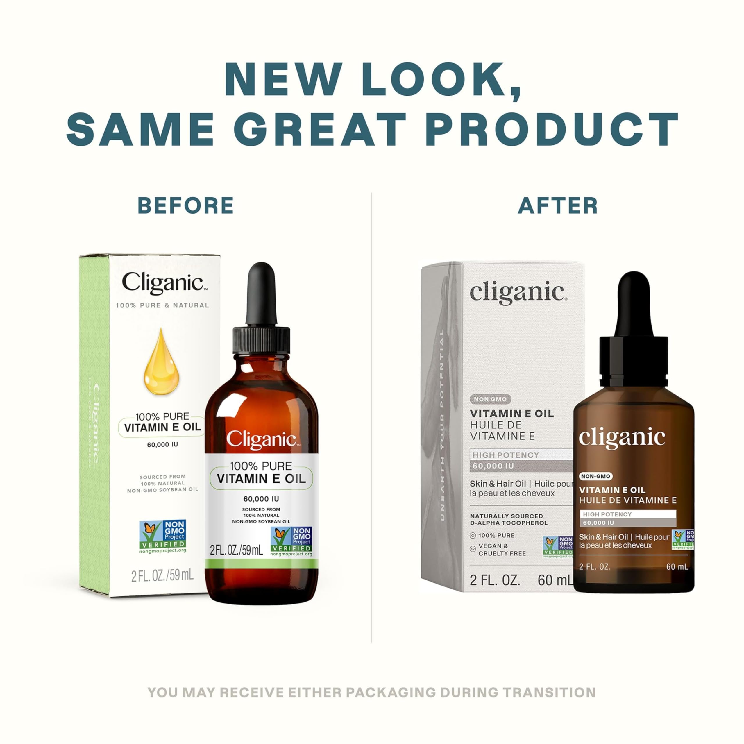 Foto 3 pulgar | Aceite De Vitamina E Cliganic 60.000 Ui Para Piel, Cabello Y Rostro - Venta Internacional.